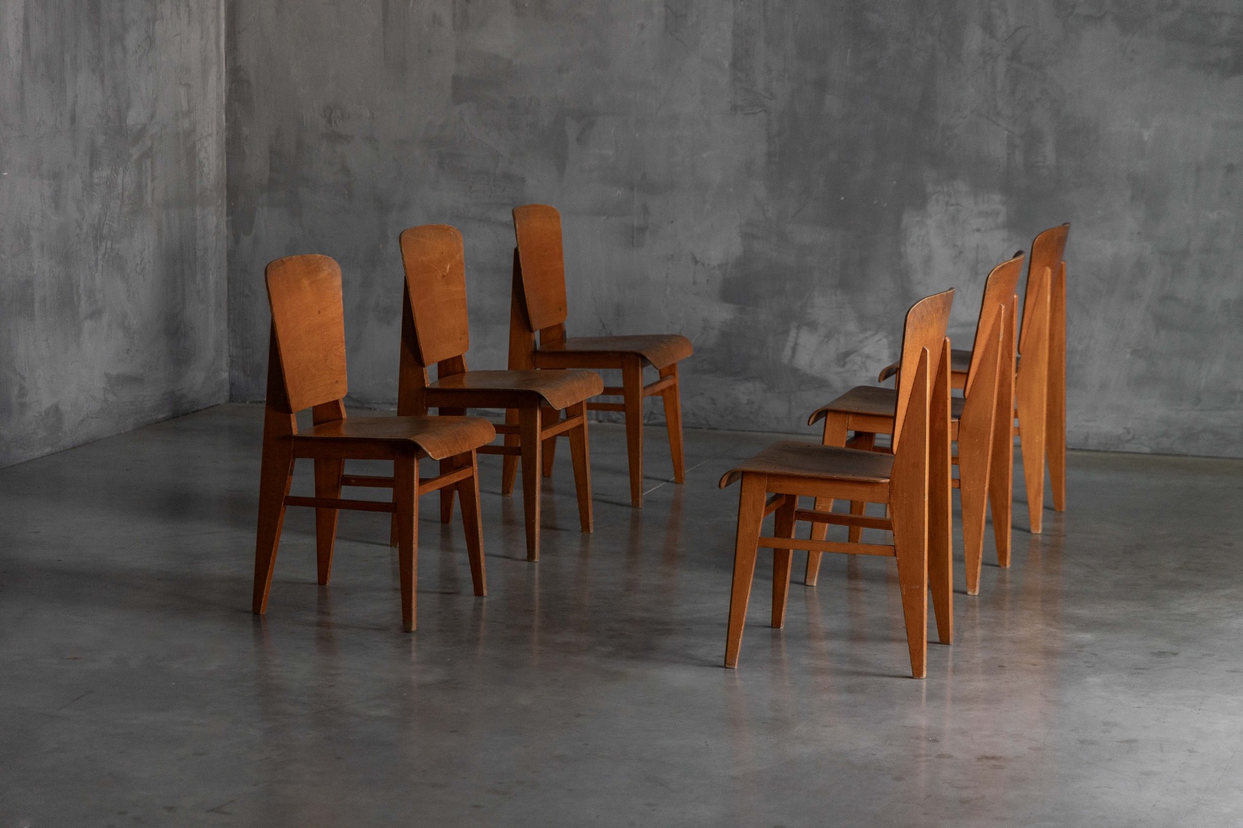 'Tout Bois' Chairs by Jean Prouvé, France - 1941