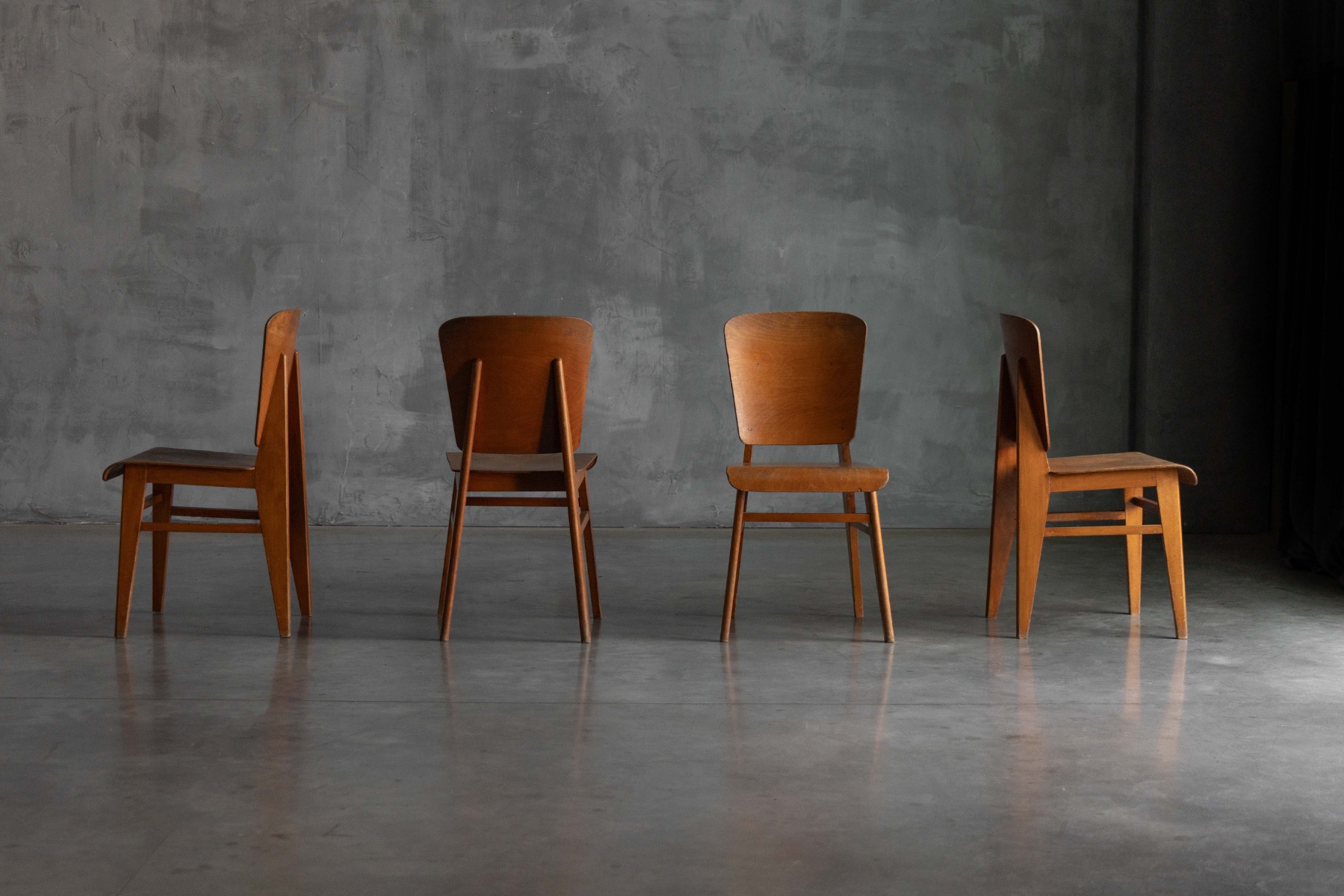 'Tout Bois' Chairs by Jean Prouvé, France - 1941