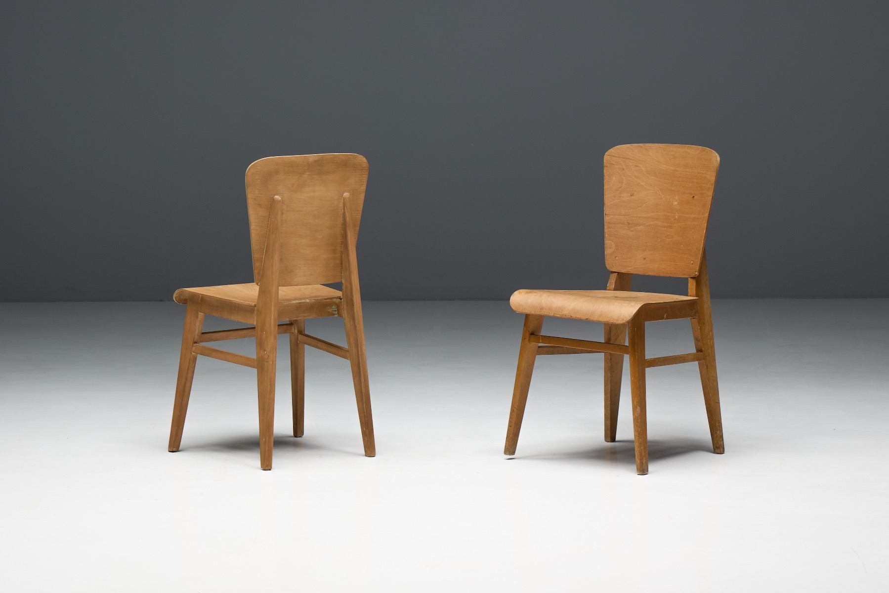 "Tout Bois" Chairs by Jean Prouvé - 1941