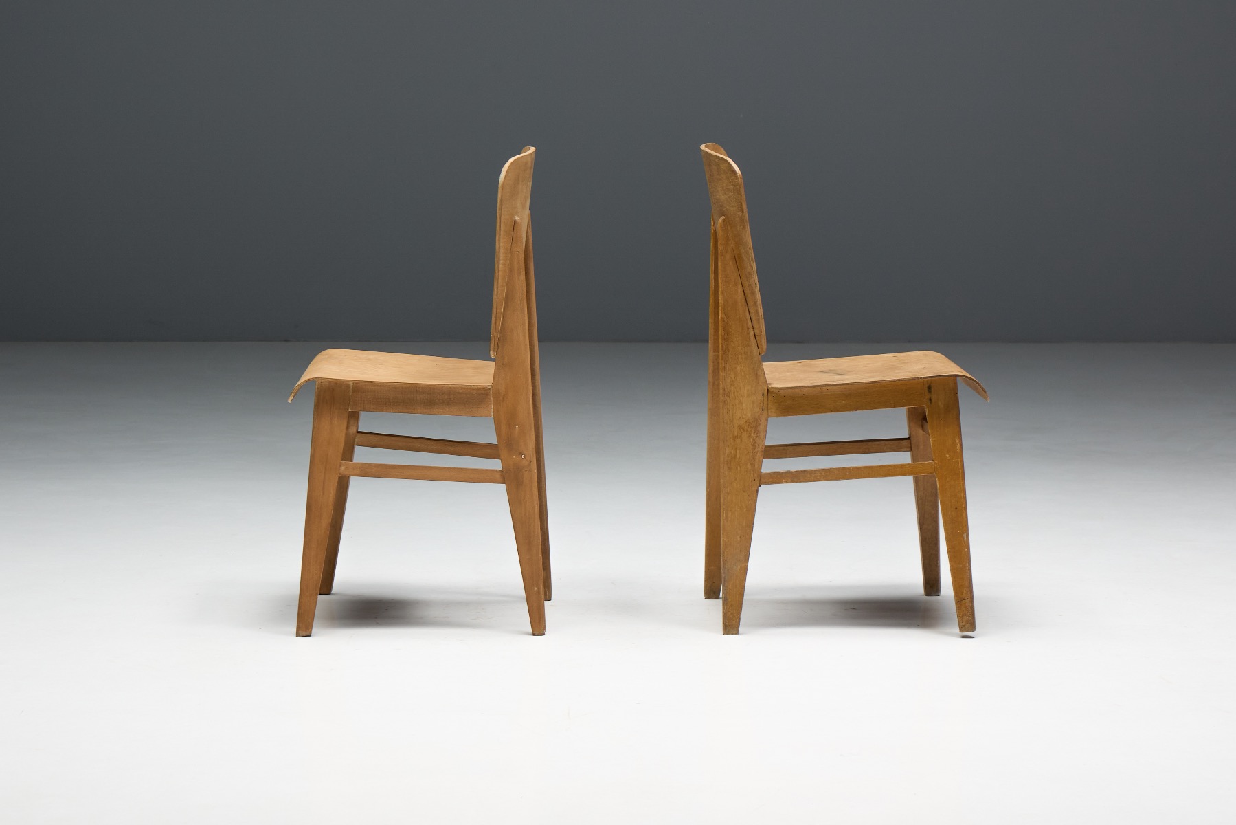 "Tout Bois" Chairs by Jean Prouvé - 1941