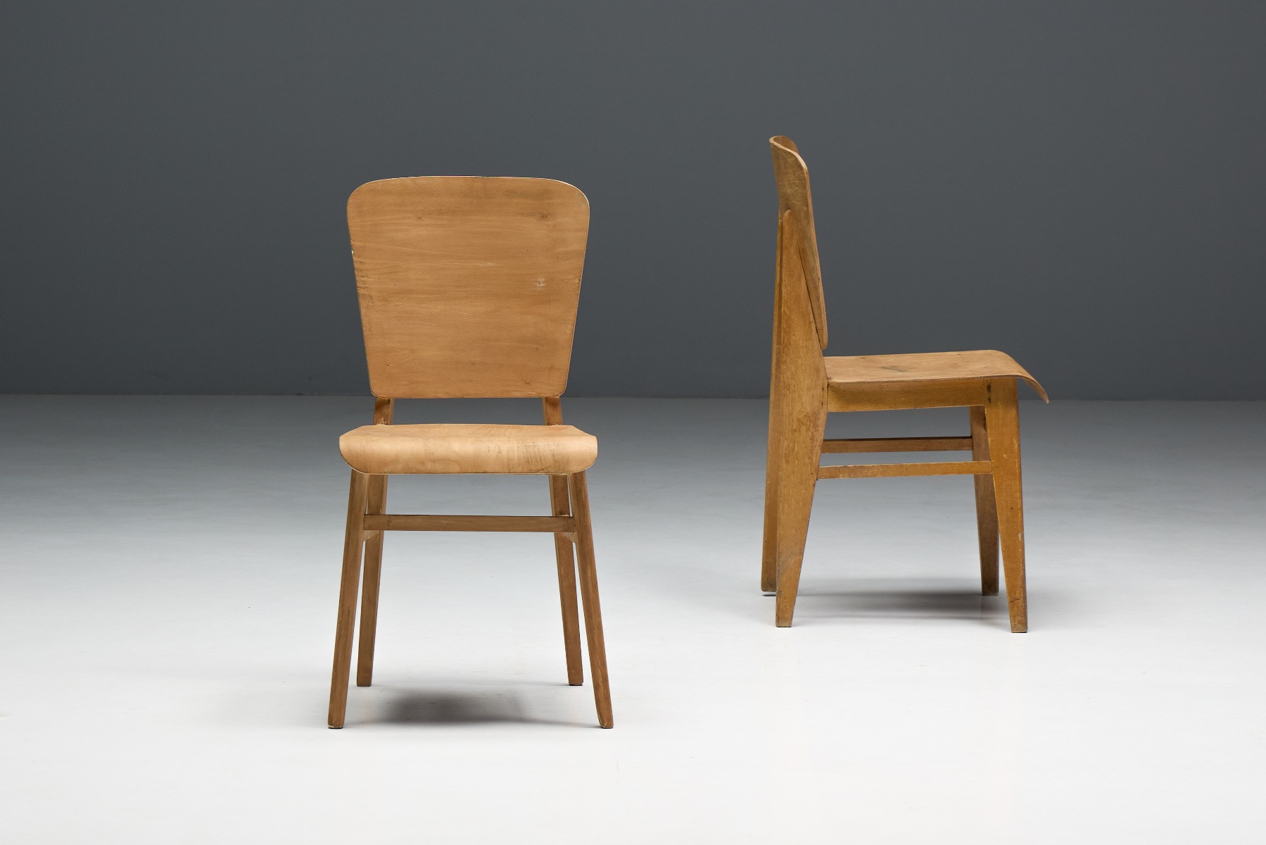 "Tout Bois" Chairs by Jean Prouvé - 1941