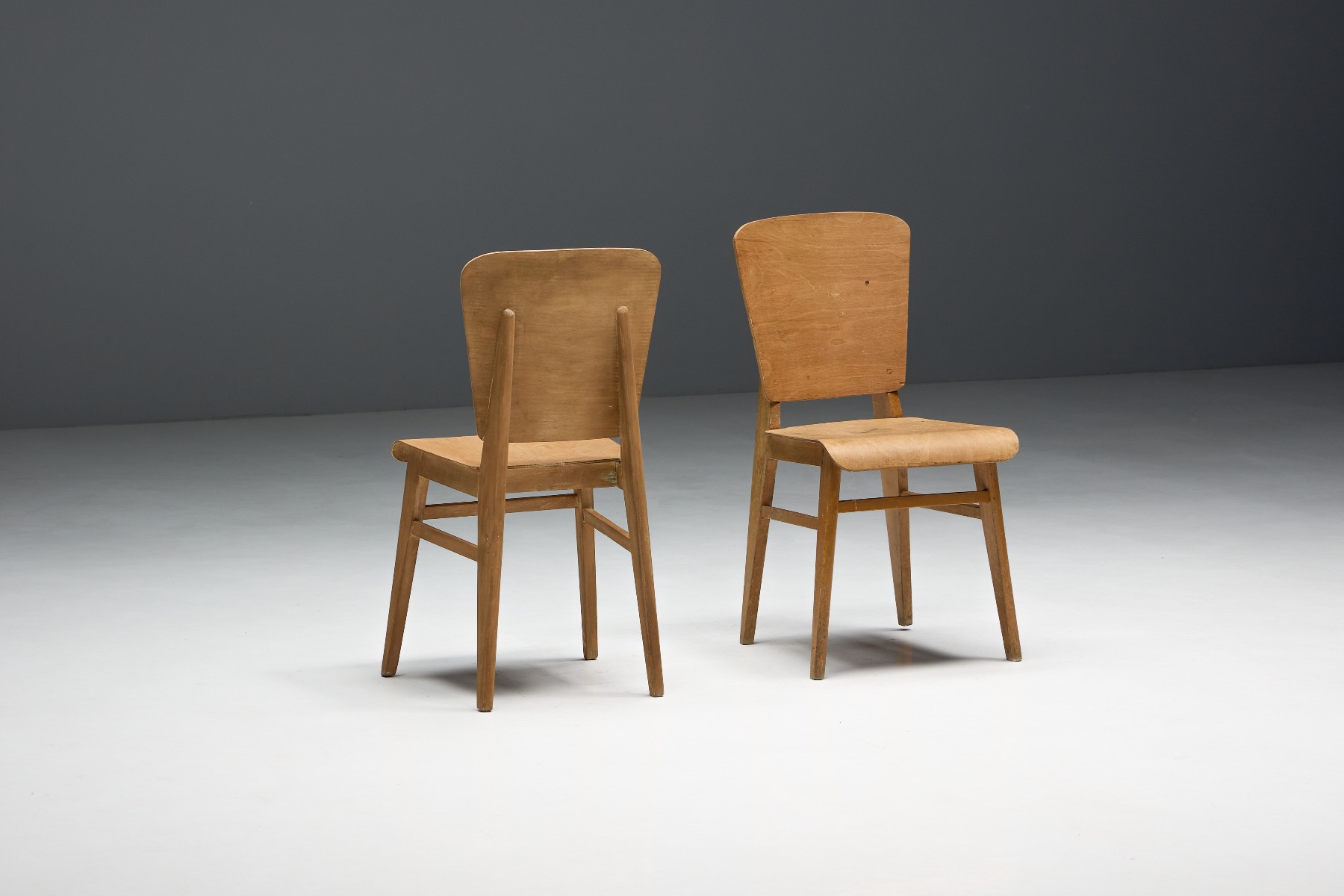 "Tout Bois" Chairs by Jean Prouvé - 1941