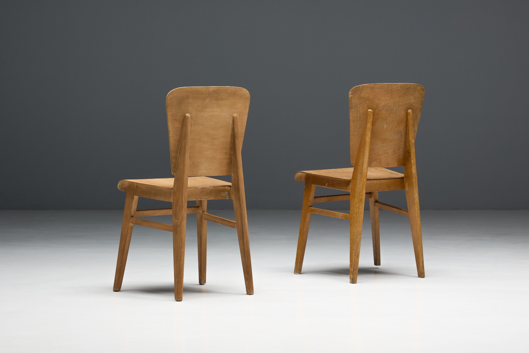 "Tout Bois" Chairs by Jean Prouvé - 1941