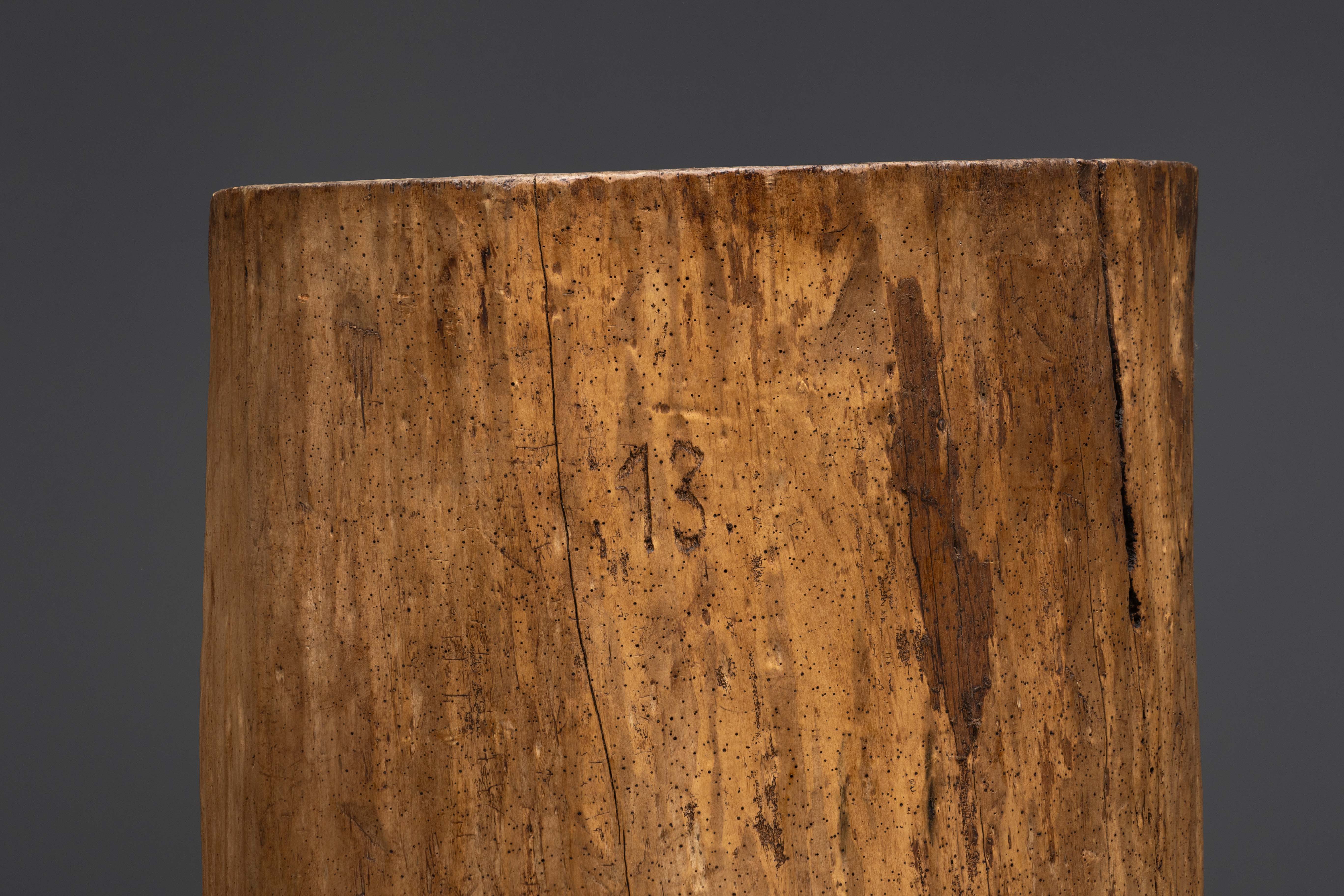 Large Vernacular Tree Trunk Vessel - 19th Century