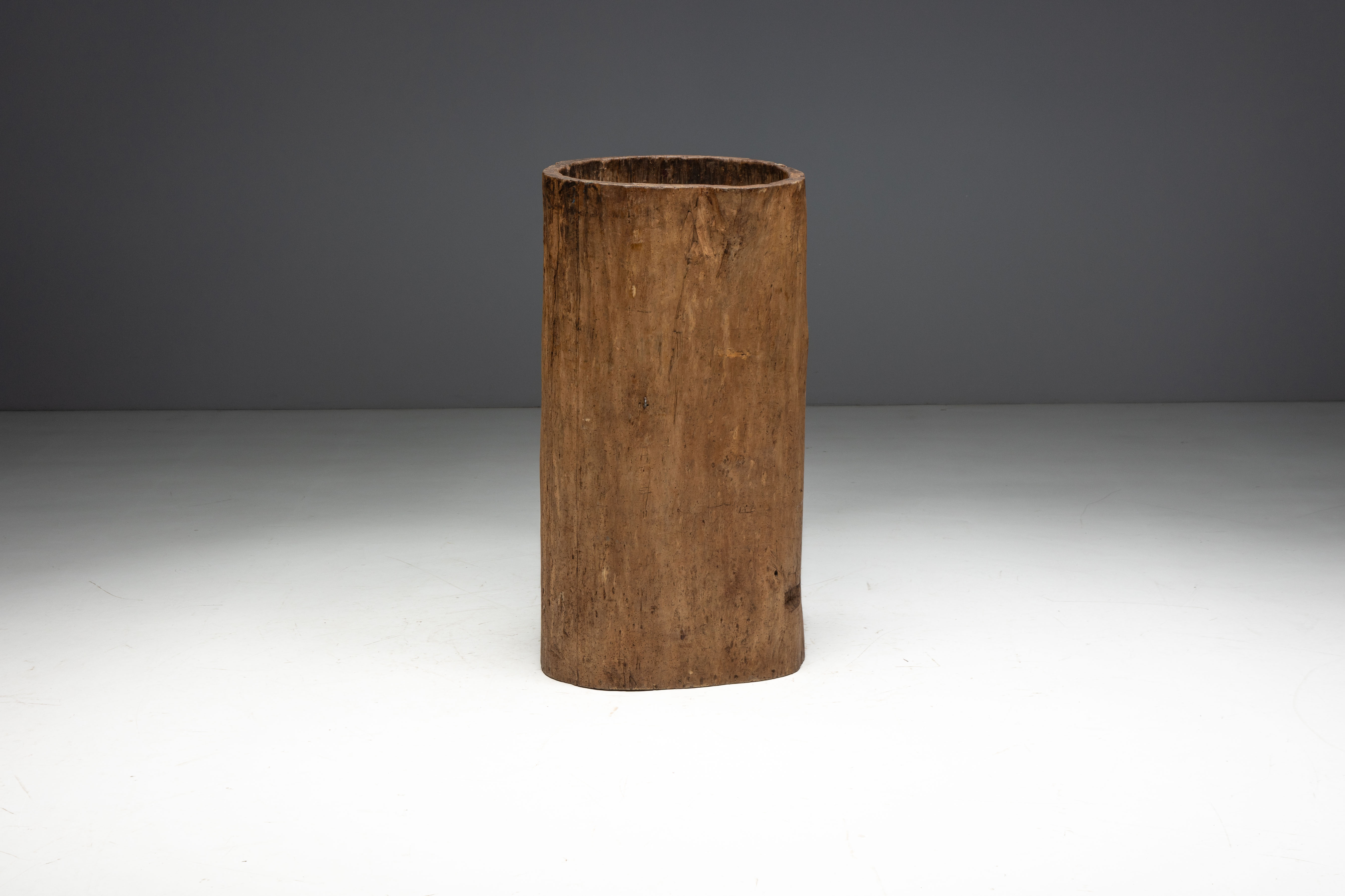 Large Vernacular Tree Trunk Vessel - 19th Century