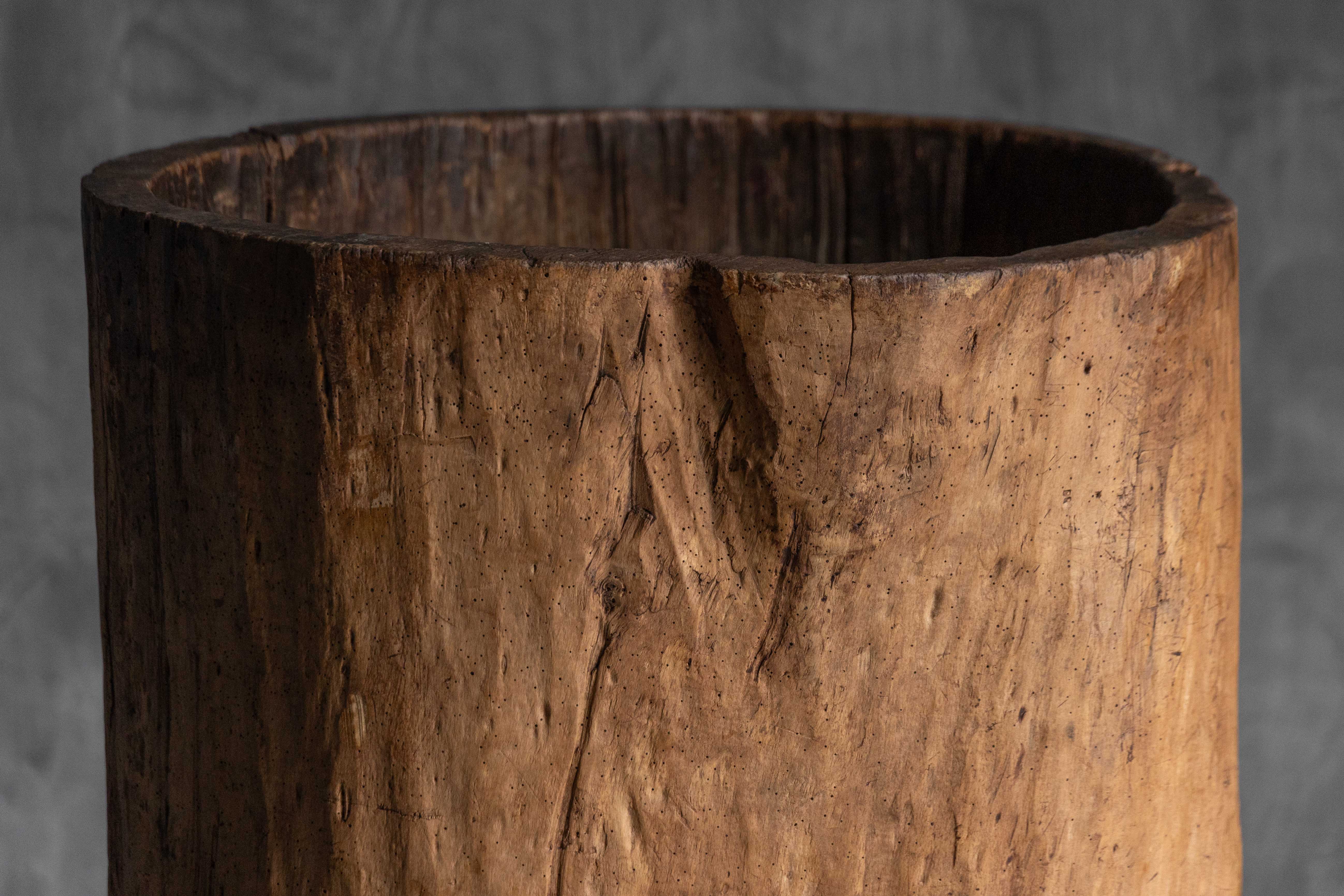 Large Vernacular Tree Trunk Vessel - 19th Century