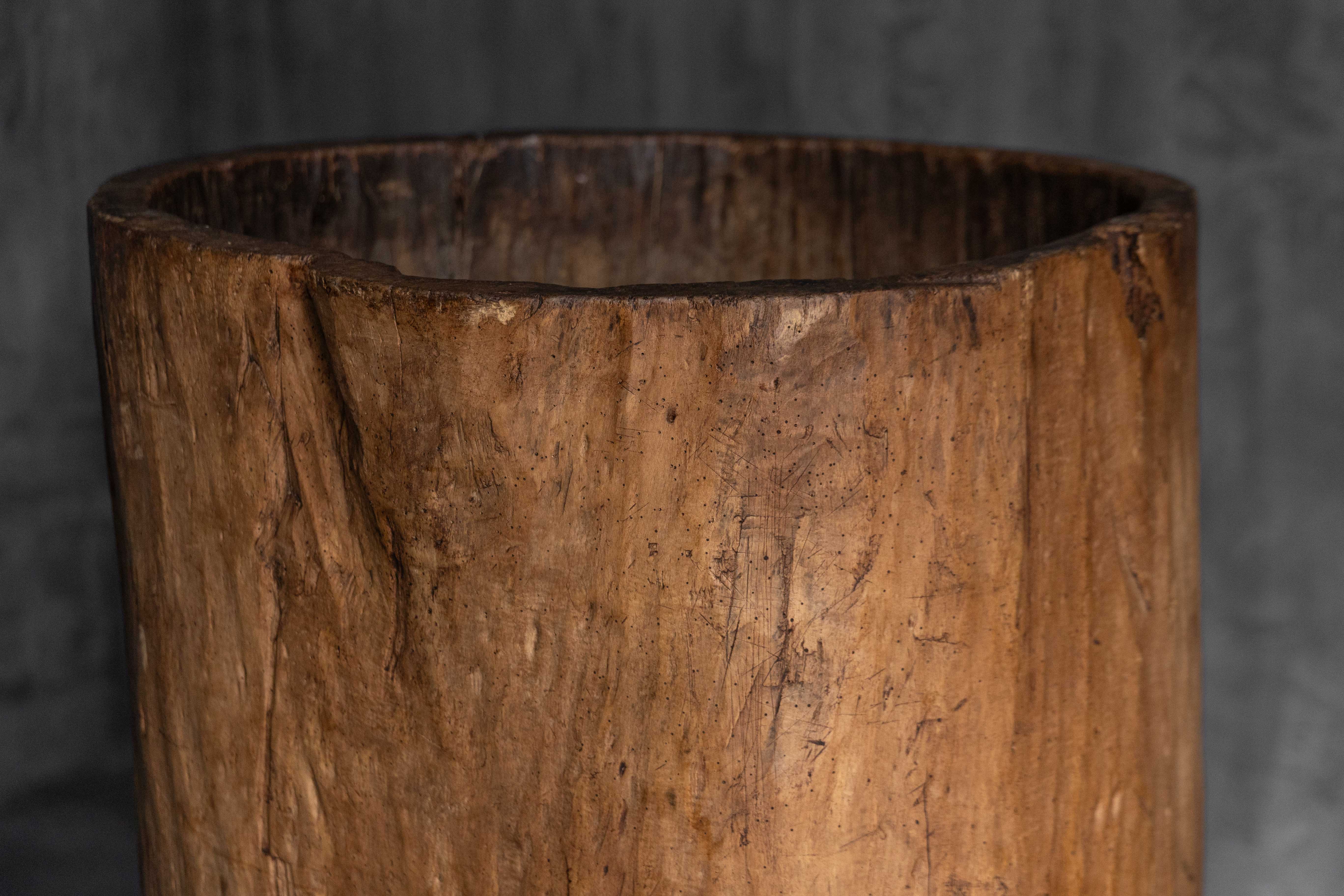 Large Vernacular Tree Trunk Vessel - 19th Century