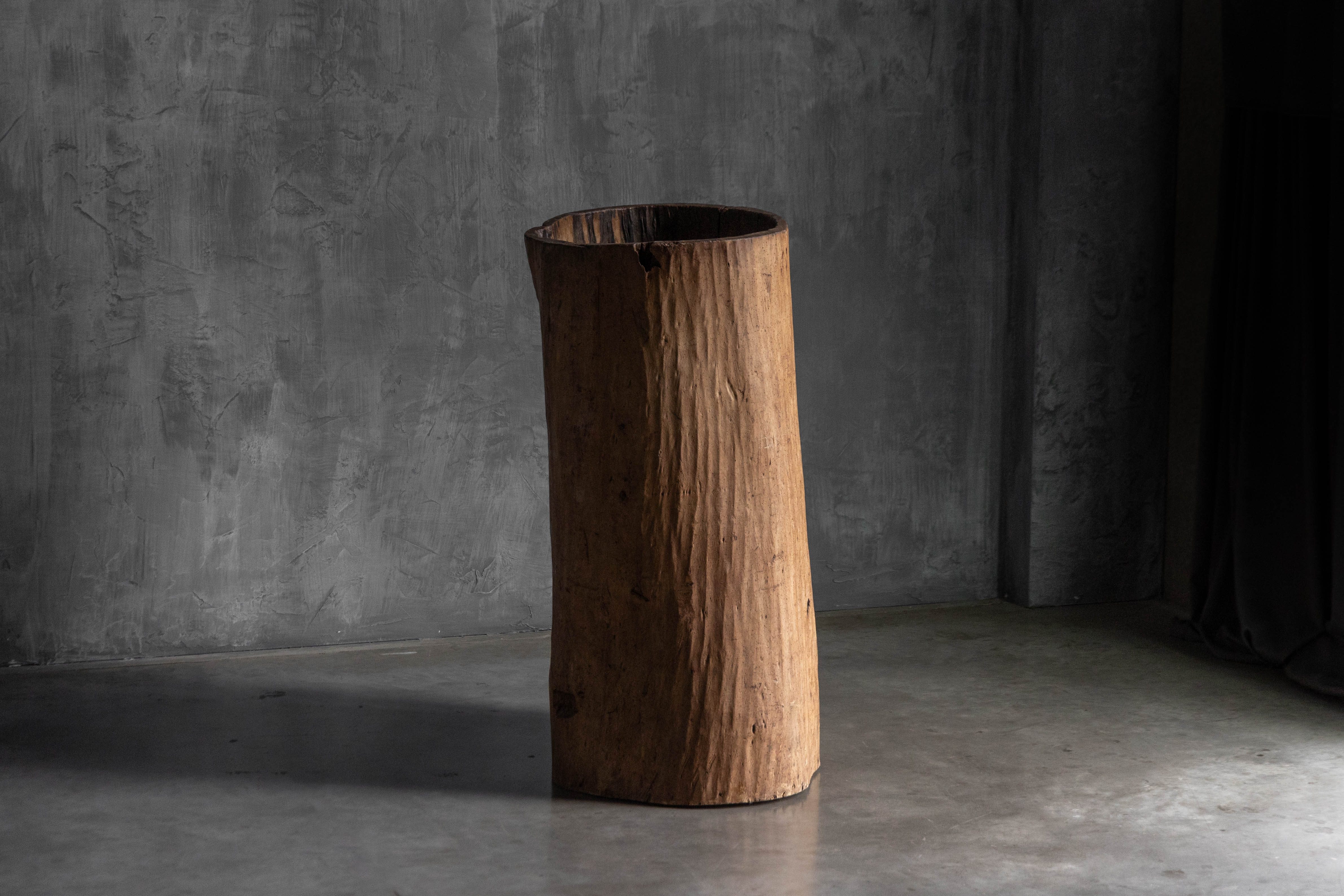 Large Vernacular Tree Trunk Vessel - 19th Century