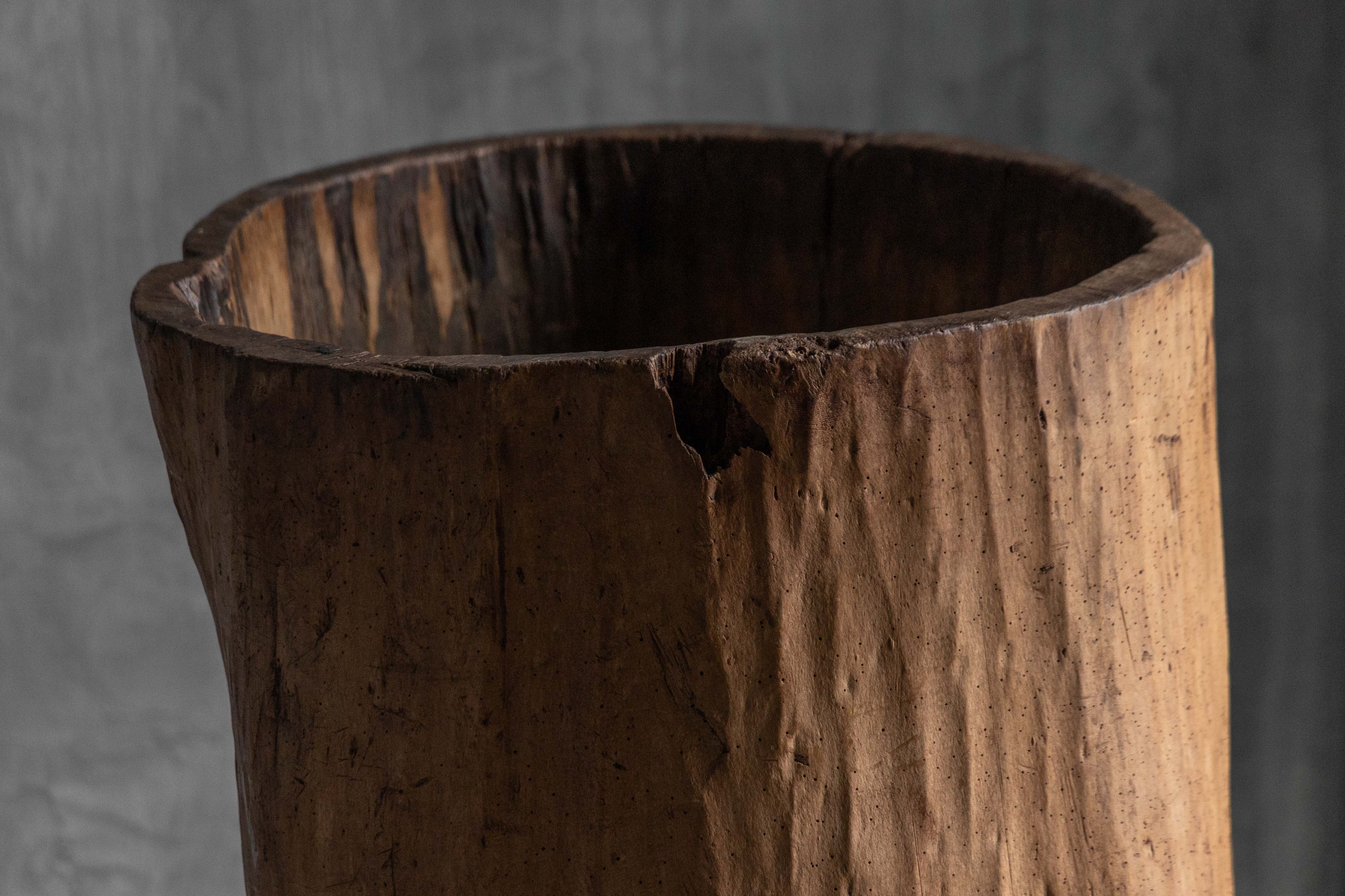 Large Vernacular Tree Trunk Vessel - 19th Century