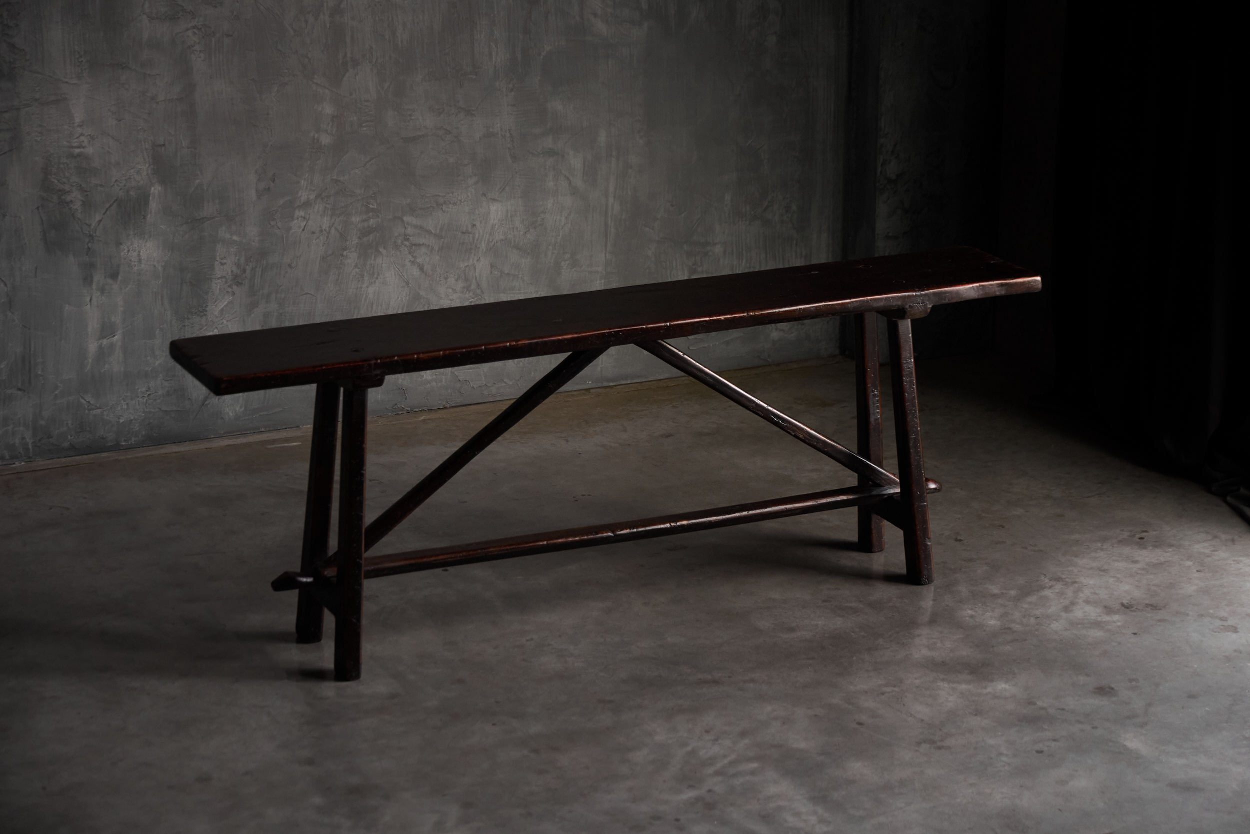 Long Narrow Trestle Table, France - 19th Century