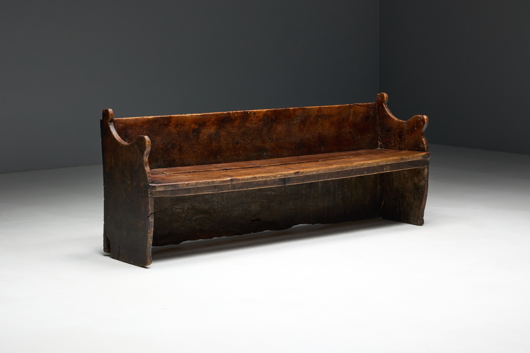 Primitive Pyrenean Bench - 19th Century