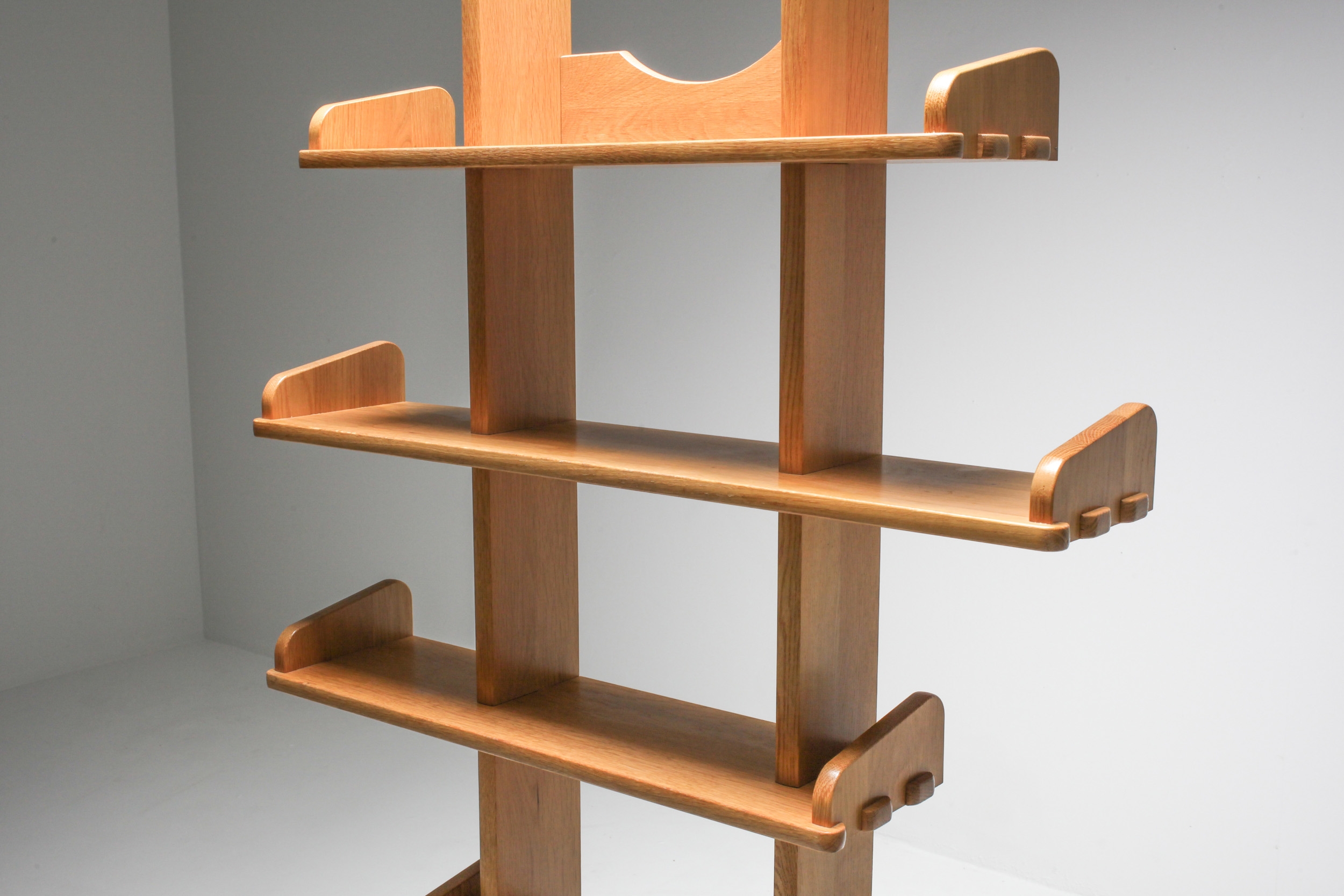Oak Étagère Shelve Unit - 1970s