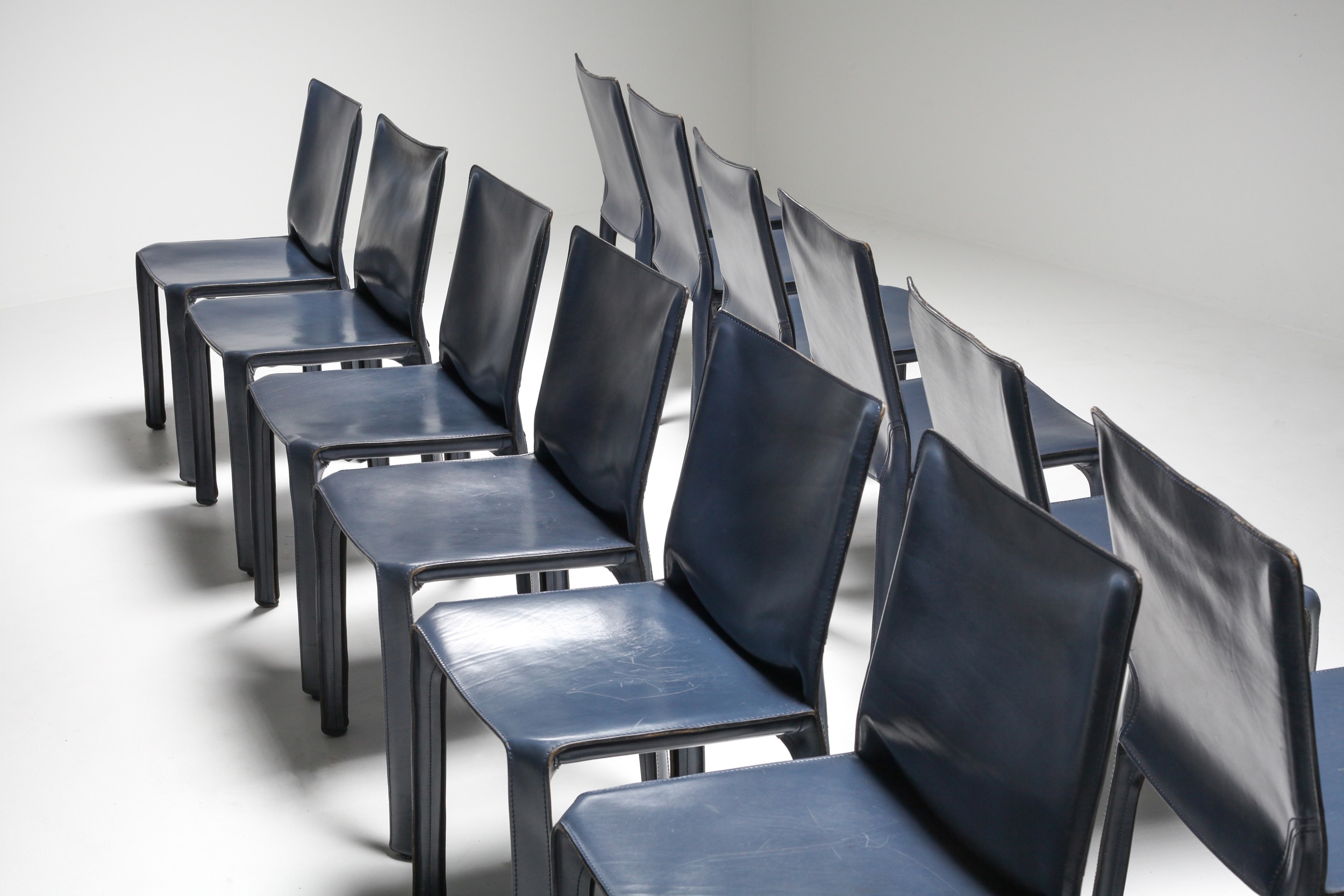 Cassina Blue CAB Chairs - 1970's