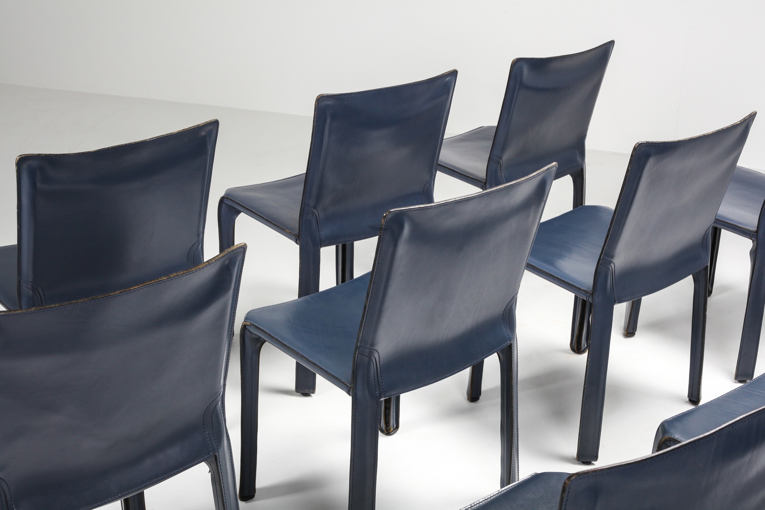 Cassina Blue CAB Chairs - 1970's