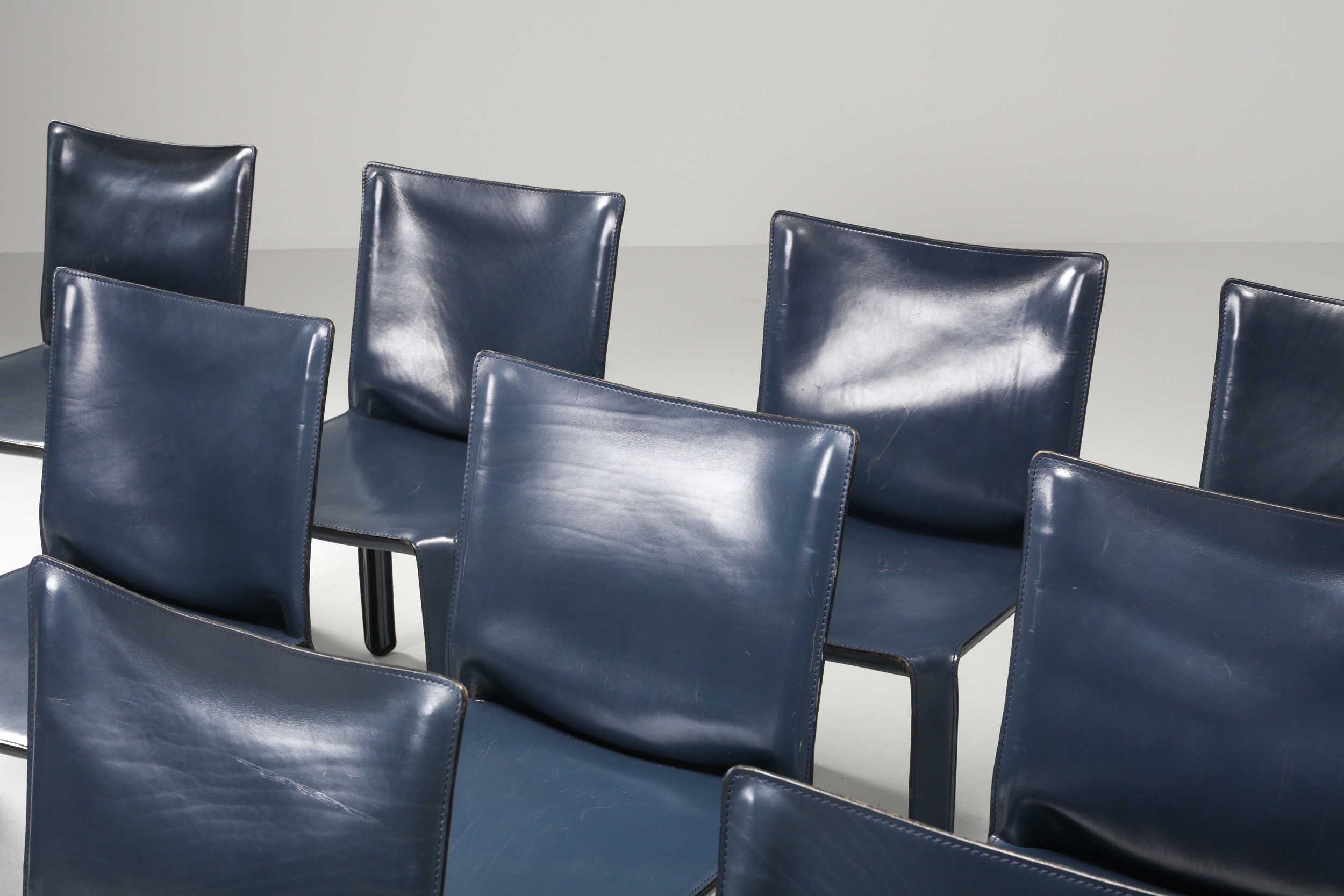 Cassina Blue CAB Chairs - 1970's