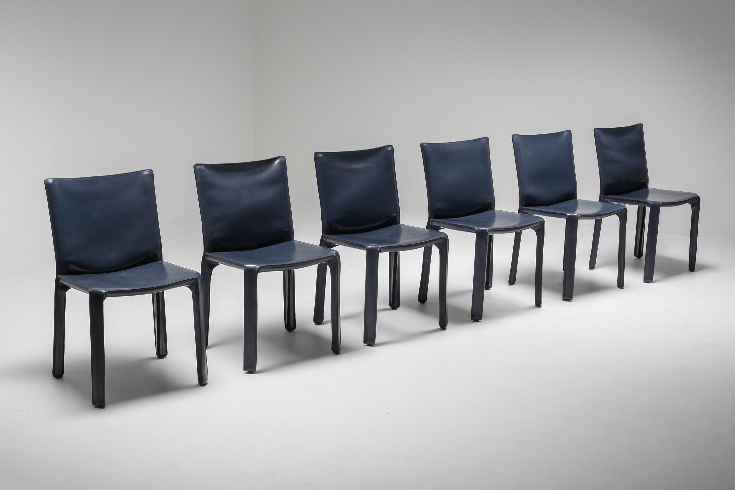 Cassina Blue CAB Chairs - 1970's