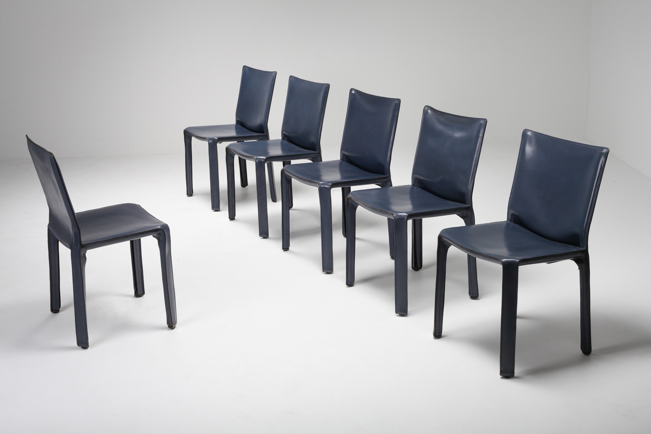 Cassina Blue CAB Chairs - 1970's