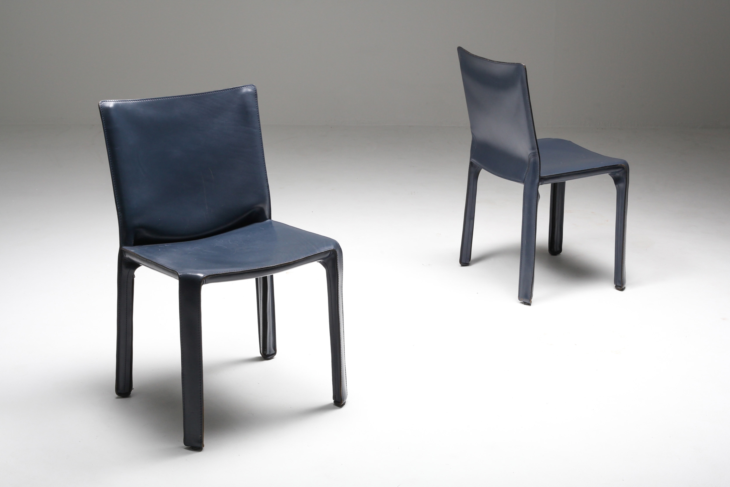 Cassina Blue CAB Chairs - 1970's