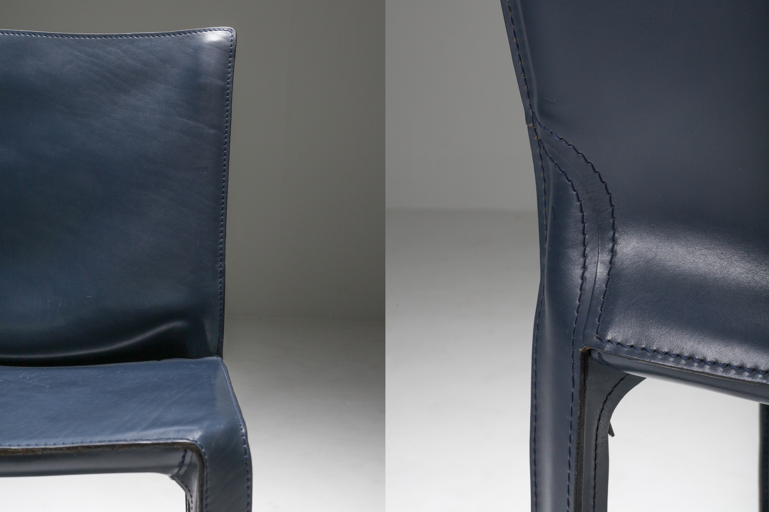 Cassina Blue CAB Chairs - 1970's