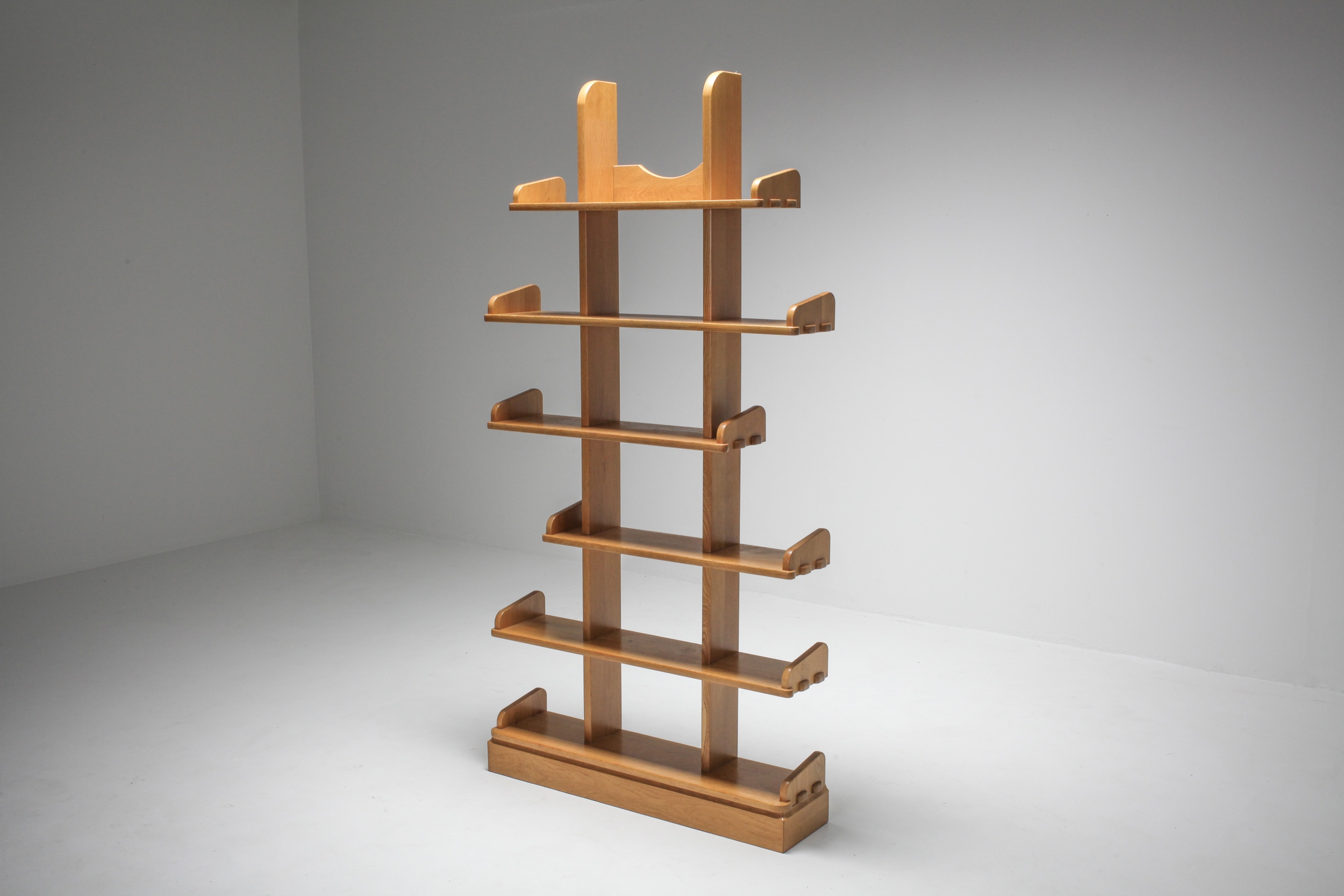 Oak Étagère Shelve Unit - 1970s