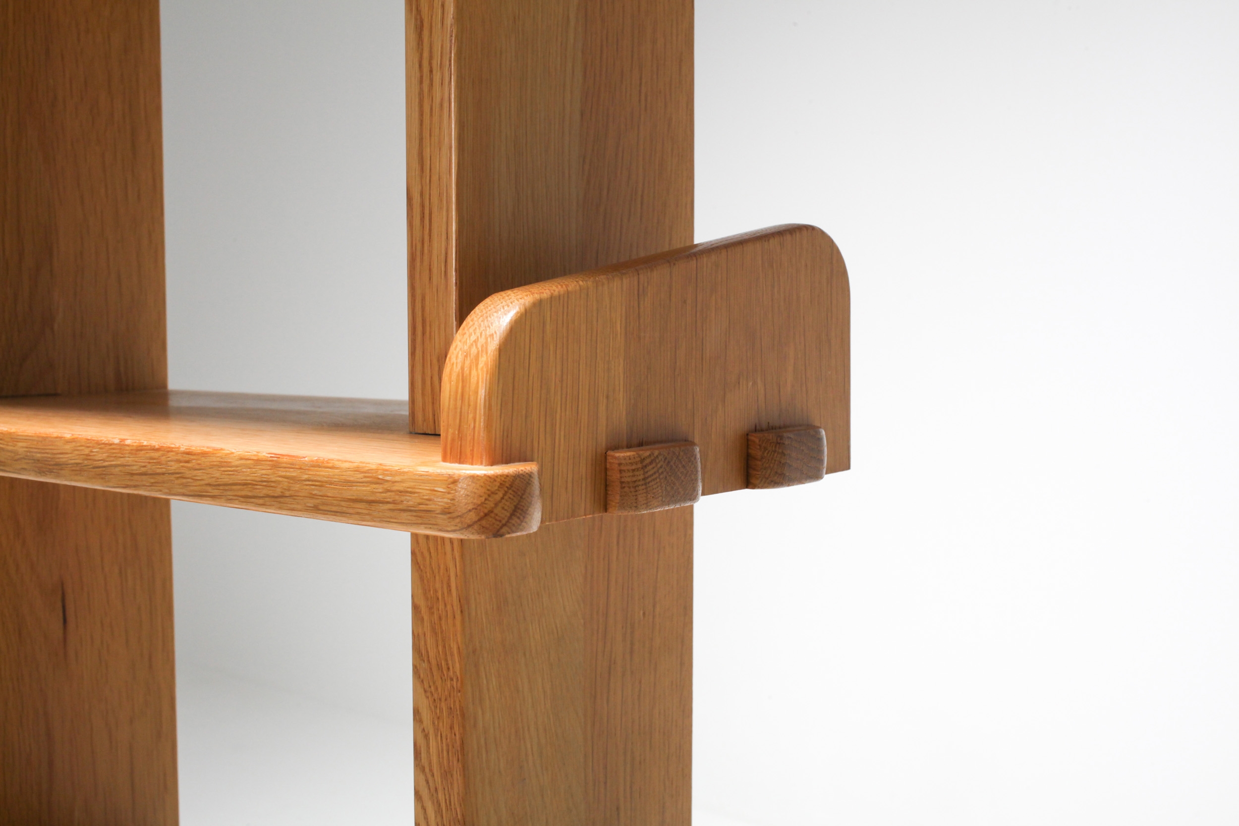 Oak Étagère Shelve Unit - 1970s