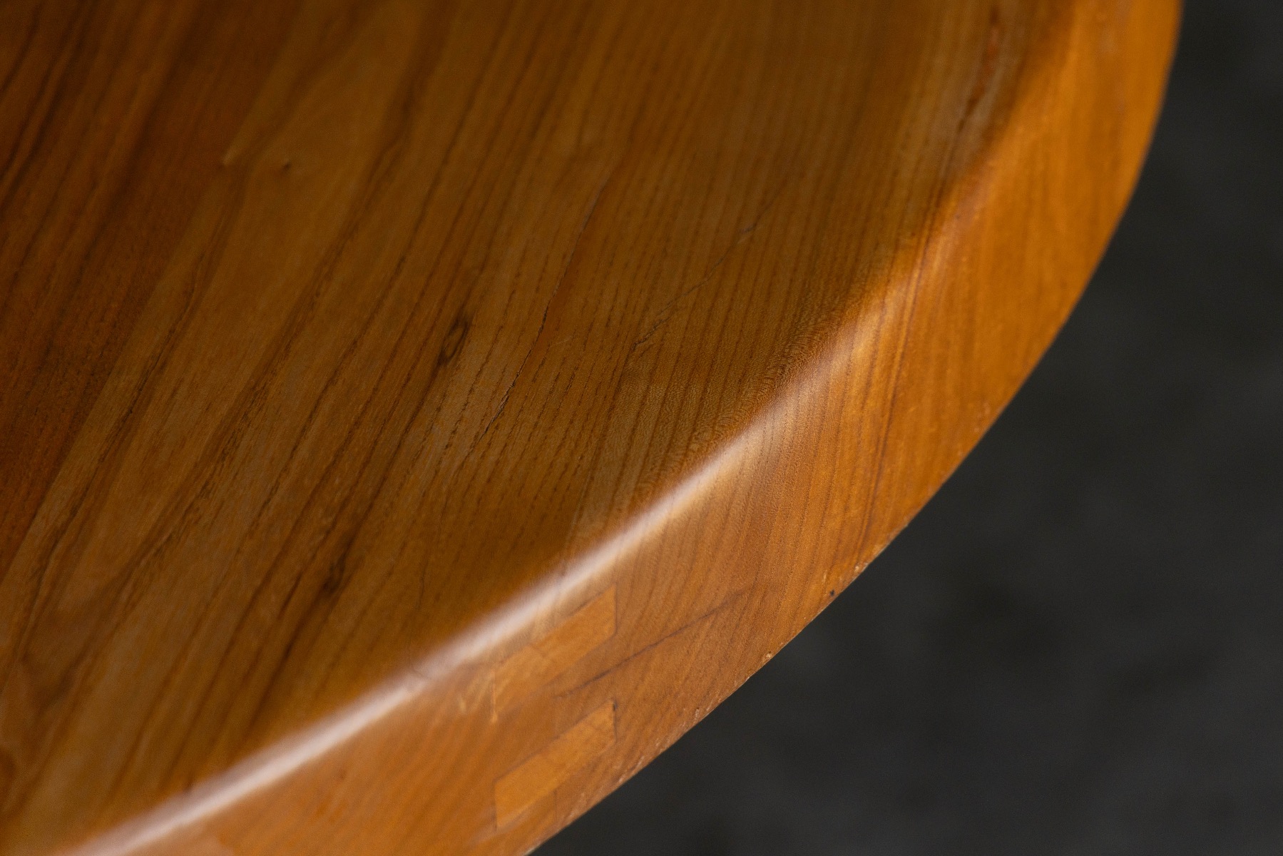 'T21' Elm Dining Table by Pierre Chapo, France – 1973