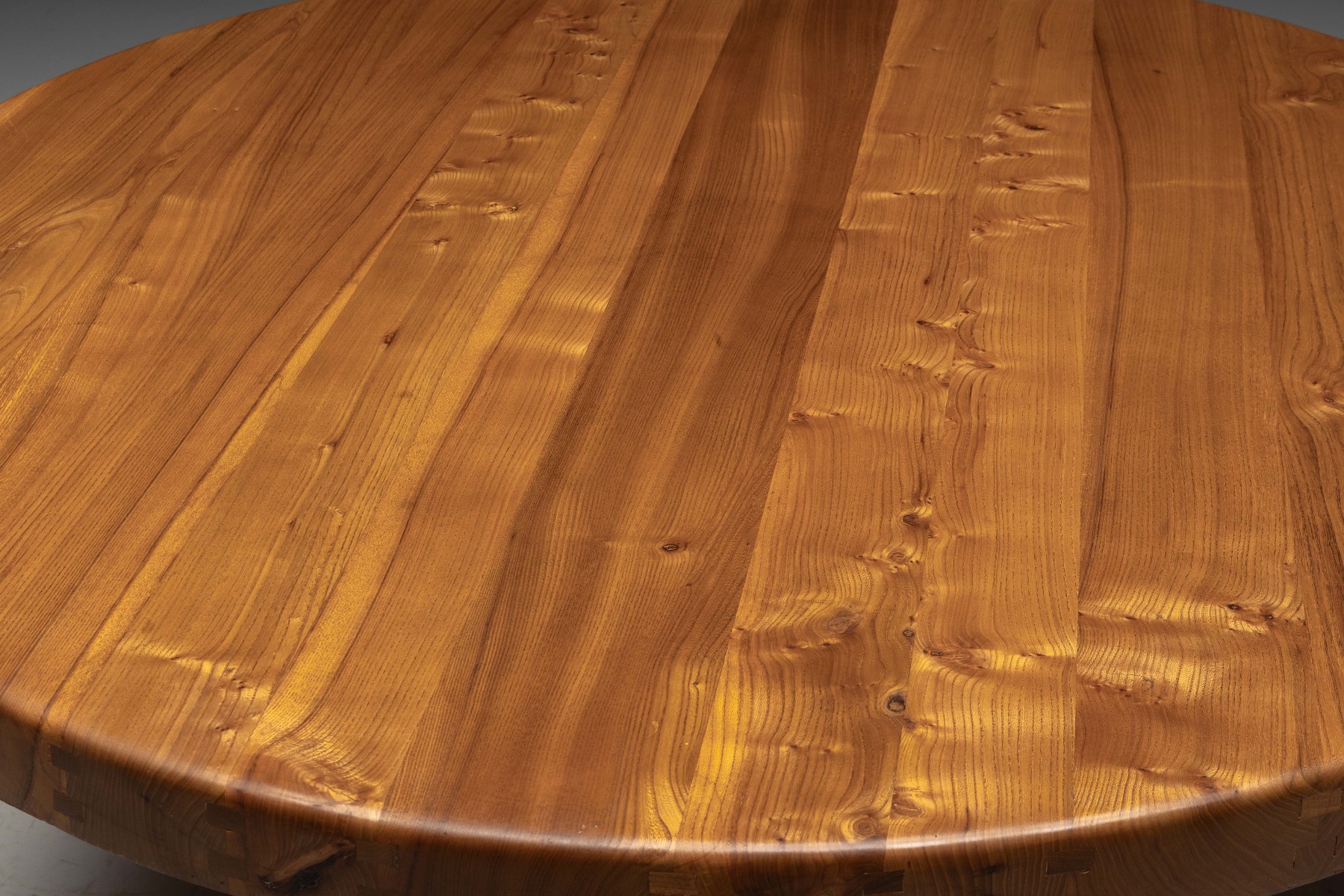 'T21' Elm Dining Table by Pierre Chapo, France – 1973