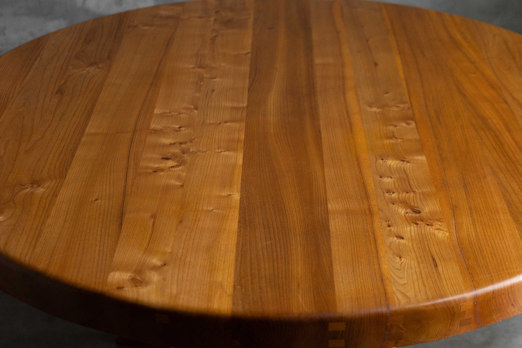 'T21' Elm Dining Table by Pierre Chapo, France – 1973