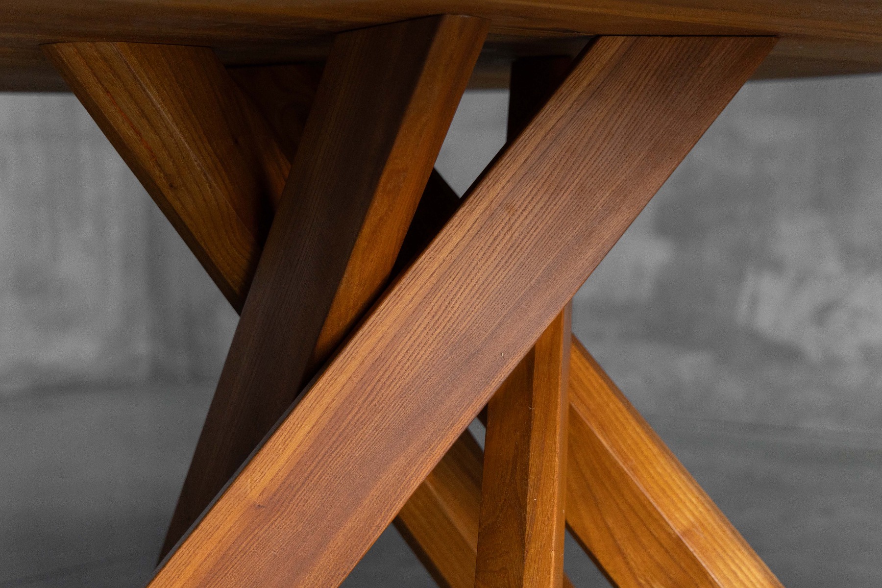 'T21' Elm Dining Table by Pierre Chapo, France – 1973