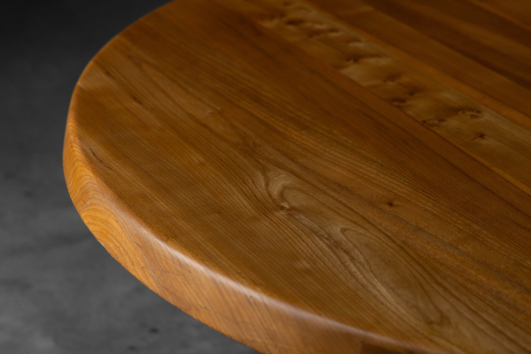 'T21' Elm Dining Table by Pierre Chapo, France – 1973
