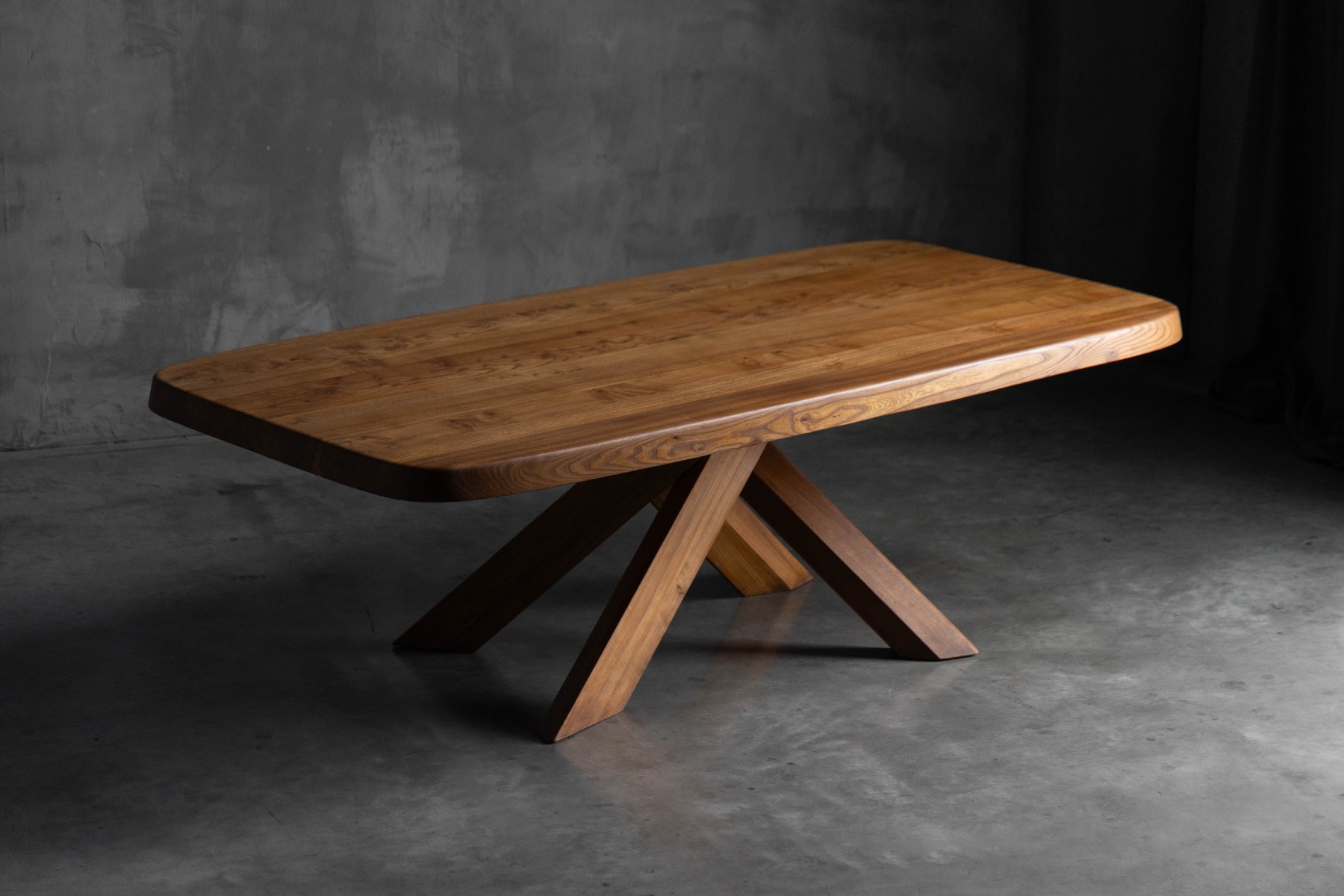  'T35' Dining Table by Pierre Chapo, France - 1970s