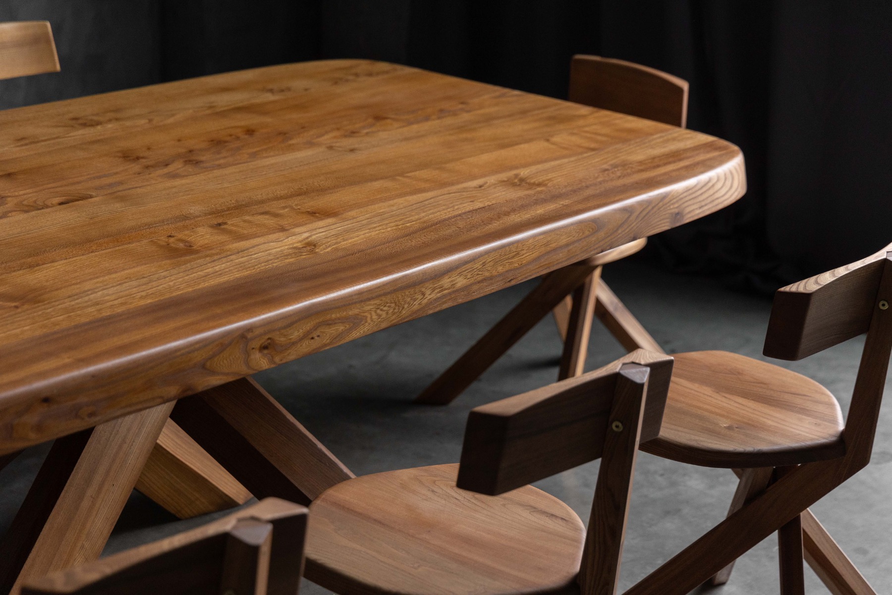  'T35' Dining Table by Pierre Chapo, France - 1970s