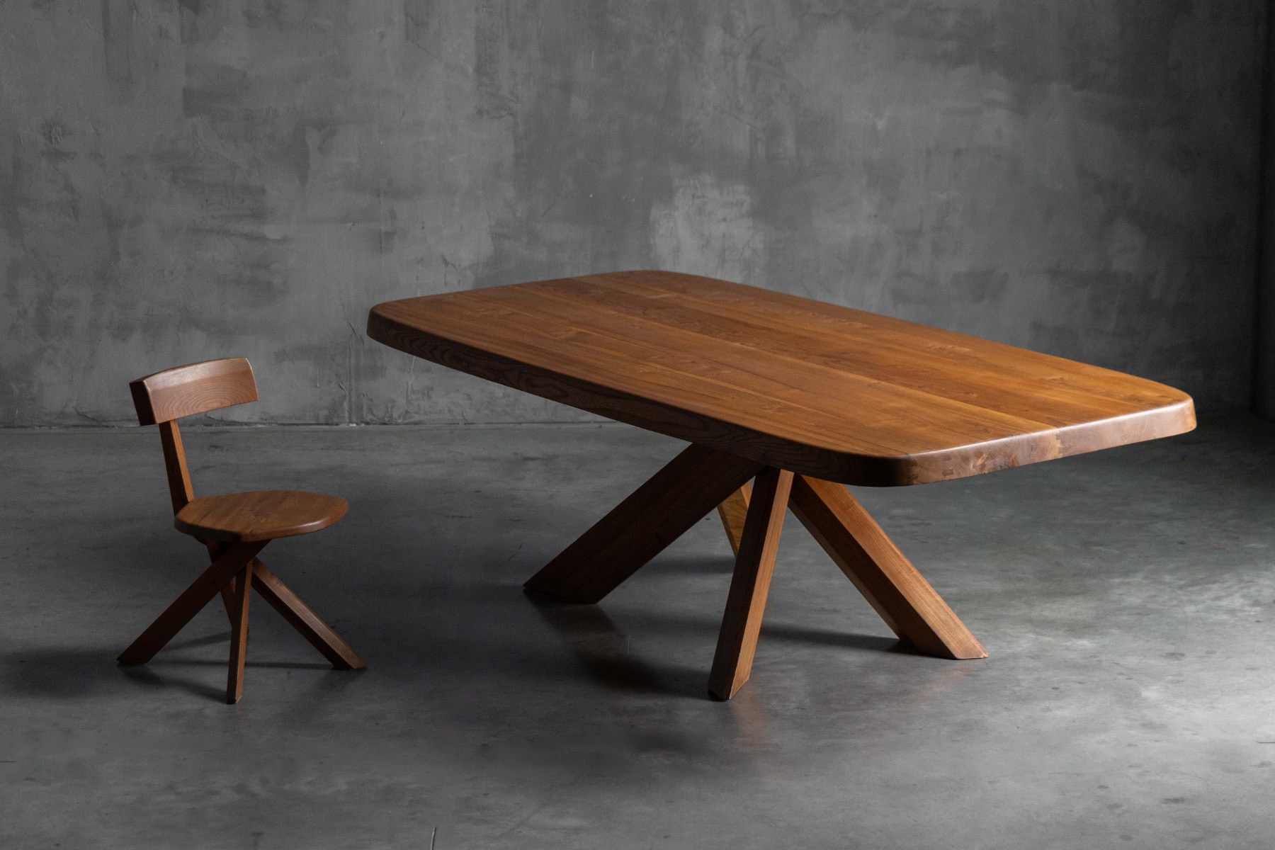  'T35' Dining Table by Pierre Chapo, France - 1970s