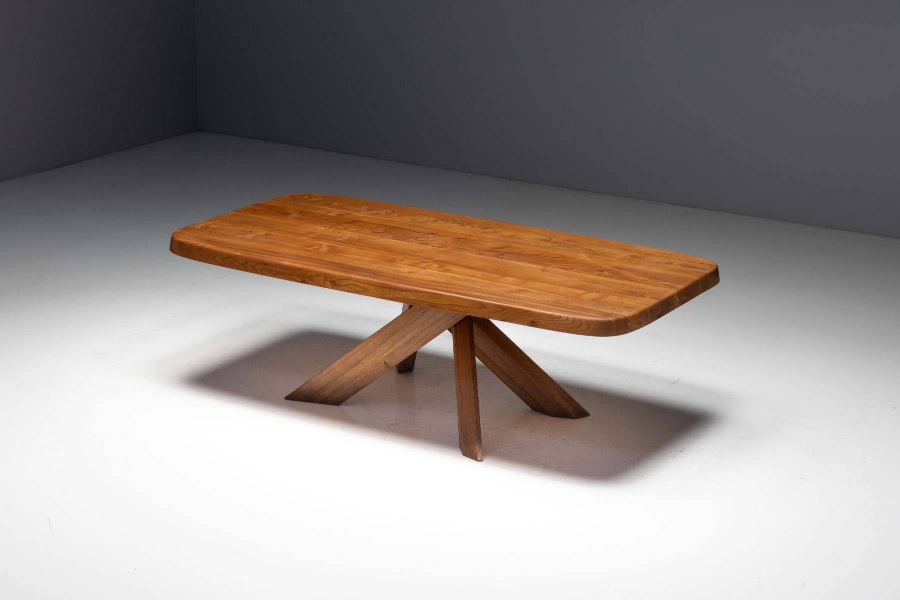  'T35' Dining Table by Pierre Chapo, France - 1970s