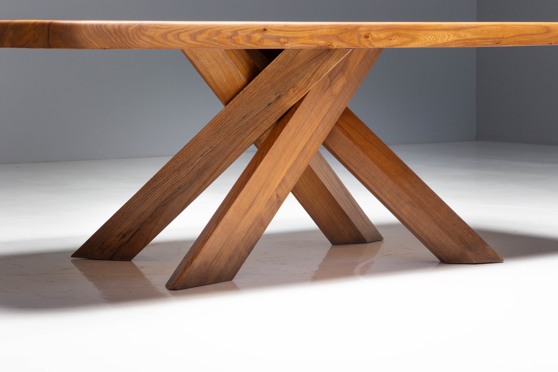  'T35' Dining Table by Pierre Chapo, France - 1970s