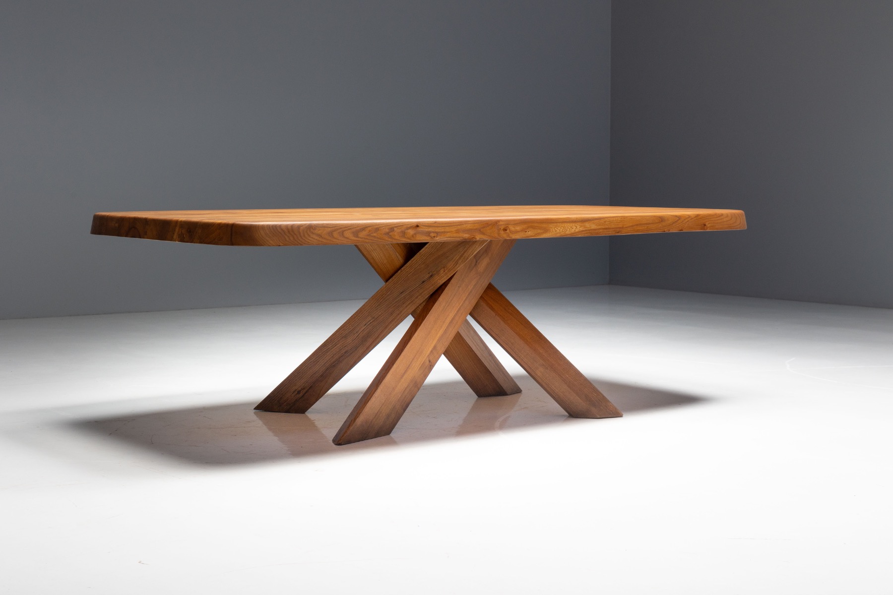  'T35' Dining Table by Pierre Chapo, France - 1970s