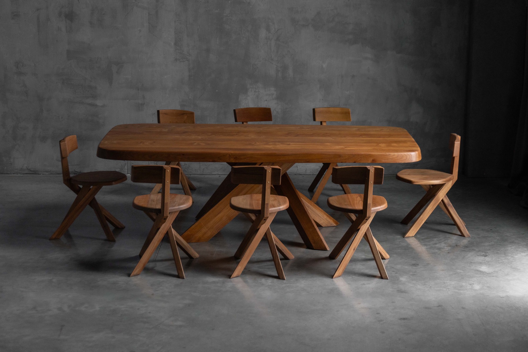  'T35' Dining Table by Pierre Chapo, France - 1970s