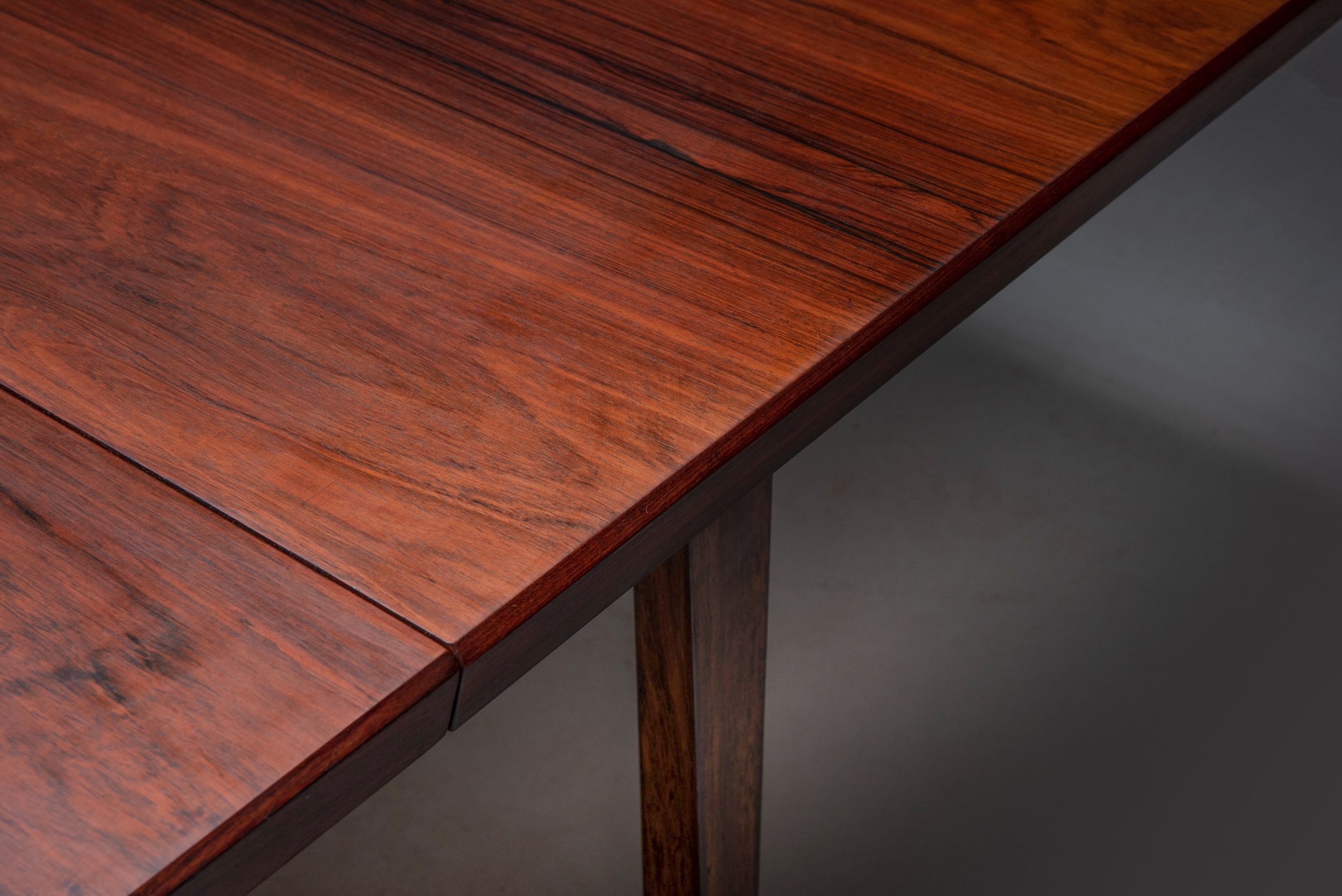 Danish Modern Design Rosewood Dining Table Kai Kristiansen - 1960's