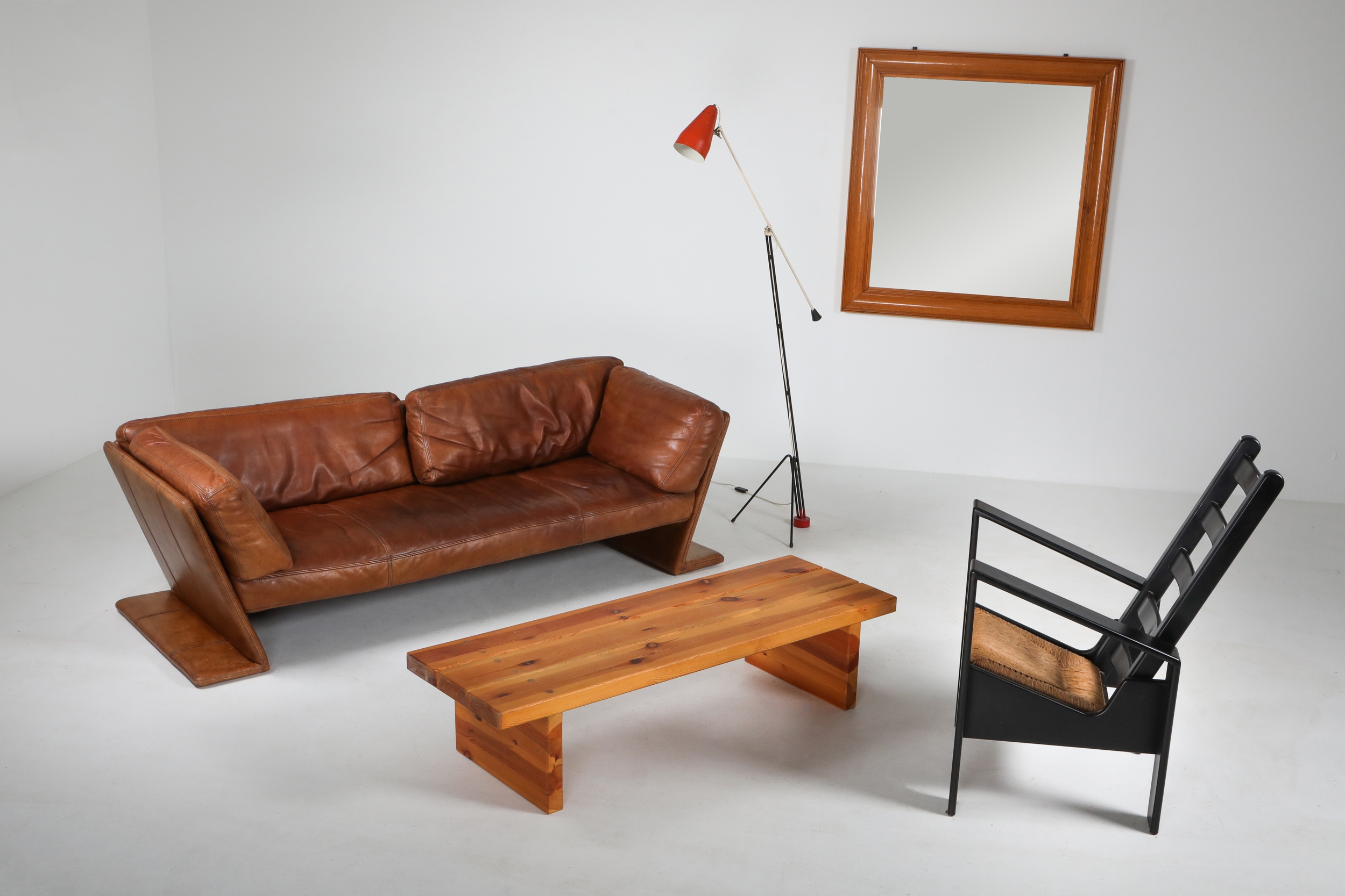 Leather Sofa by Durlet, Belgium - 1970's
