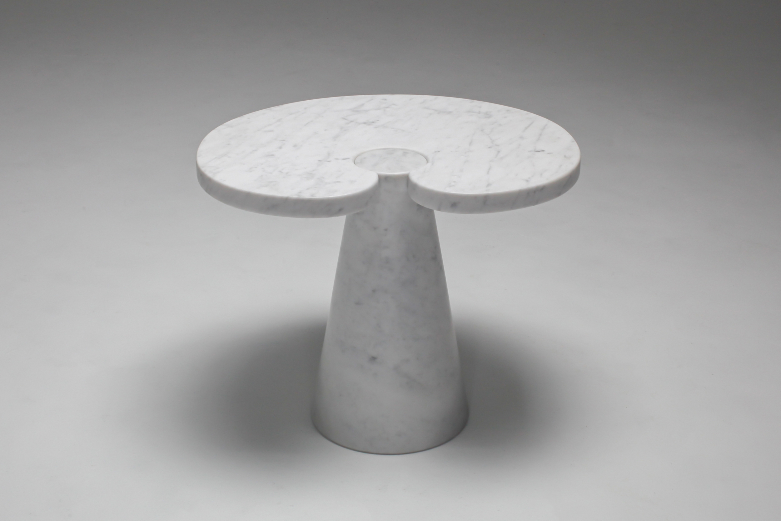 Mangiarotti Carrara Marble Side Table 'Eros series' for Skipper - 1970's