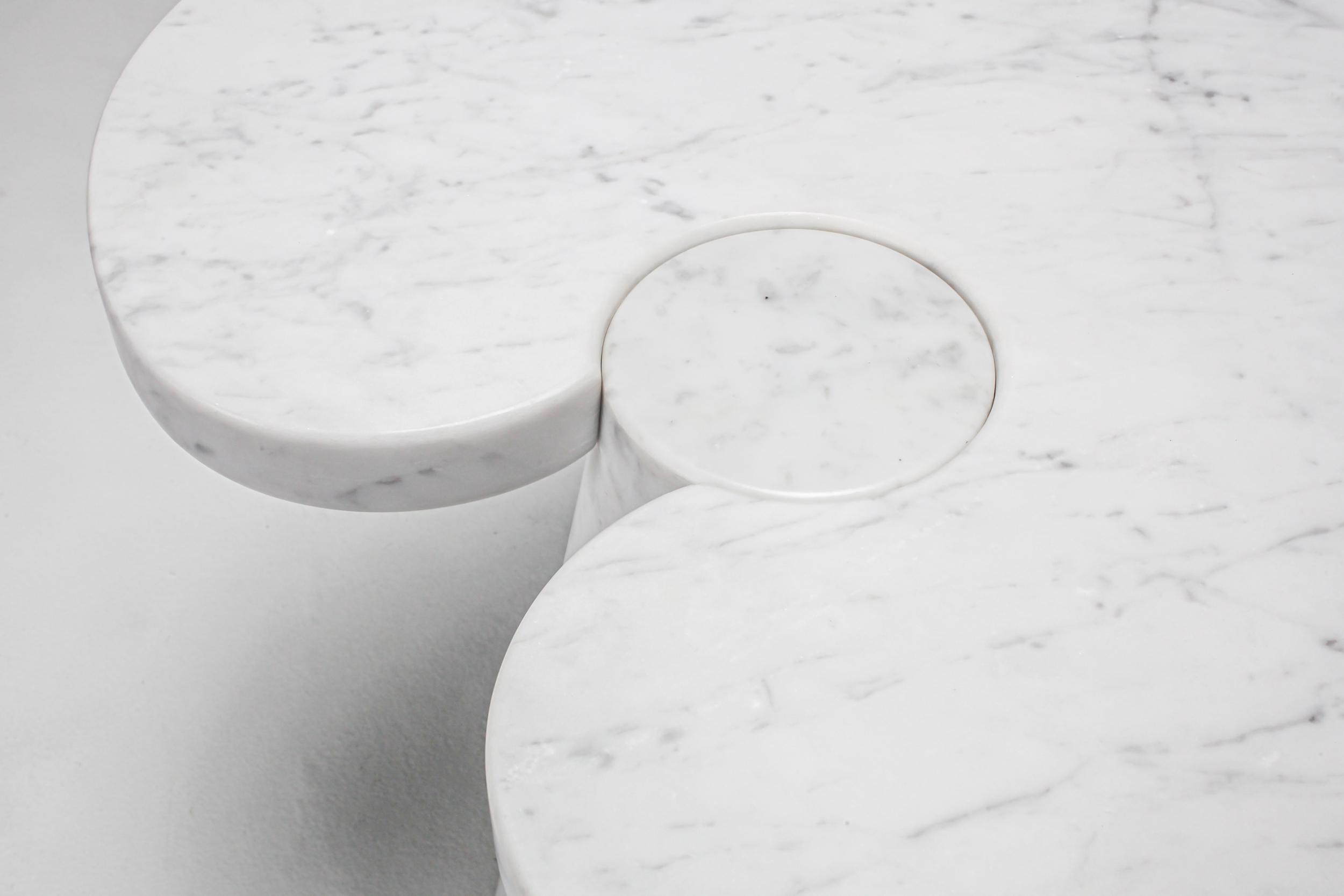 Mangiarotti Carrara Marble Side Table 'Eros series' for Skipper - 1970's