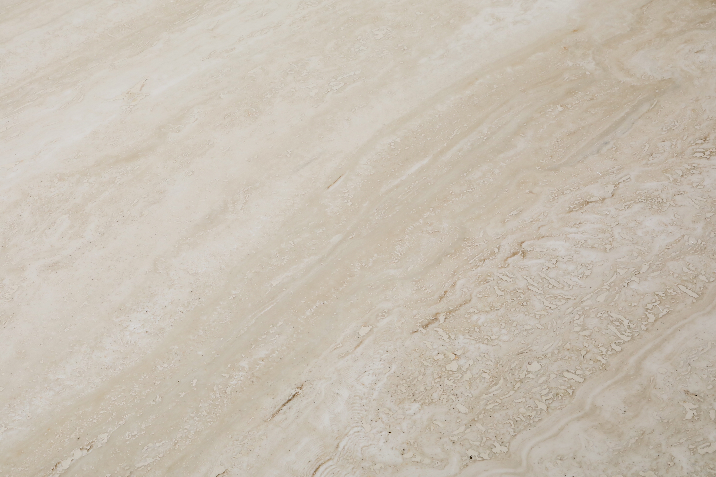 Jean Royère Style Travertine Coffee Table - 1960s