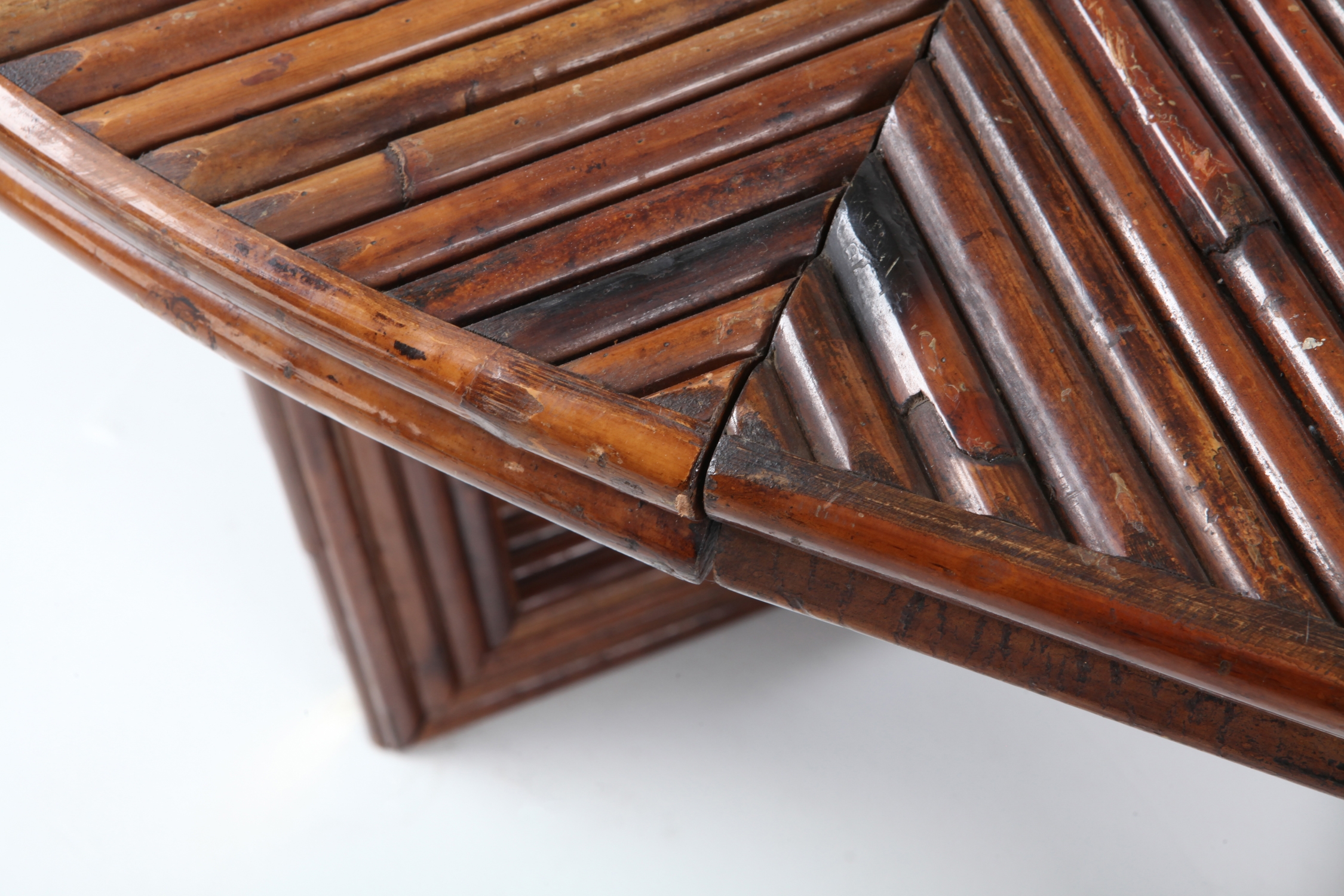 Bamboo 'Rising Sun' Dining Table by Ferdinando Loffredo - 1970s