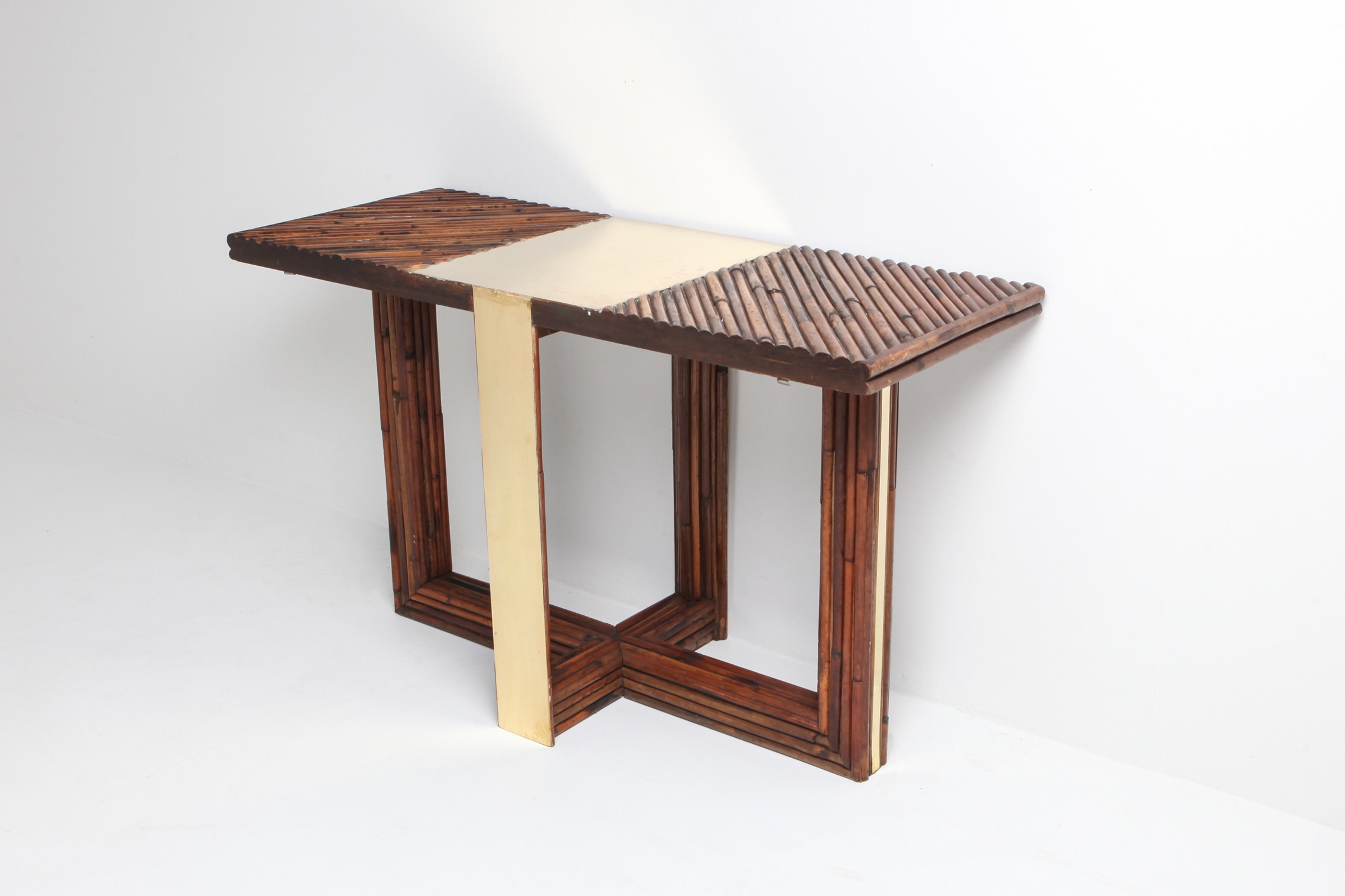 Bamboo 'Rising Sun' Dining Table by Ferdinando Loffredo - 1970s