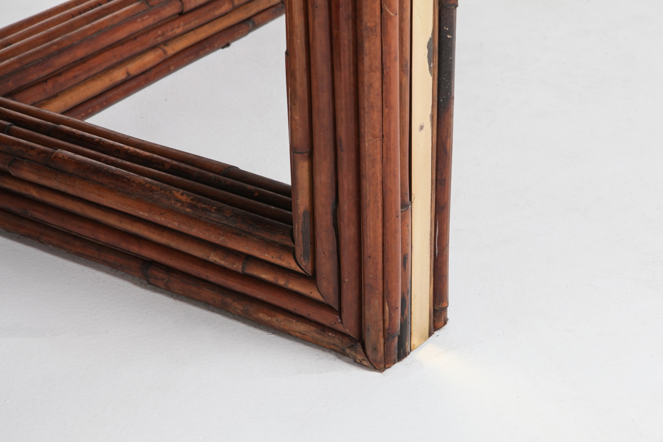 Bamboo 'Rising Sun' Dining Table by Ferdinando Loffredo - 1970s