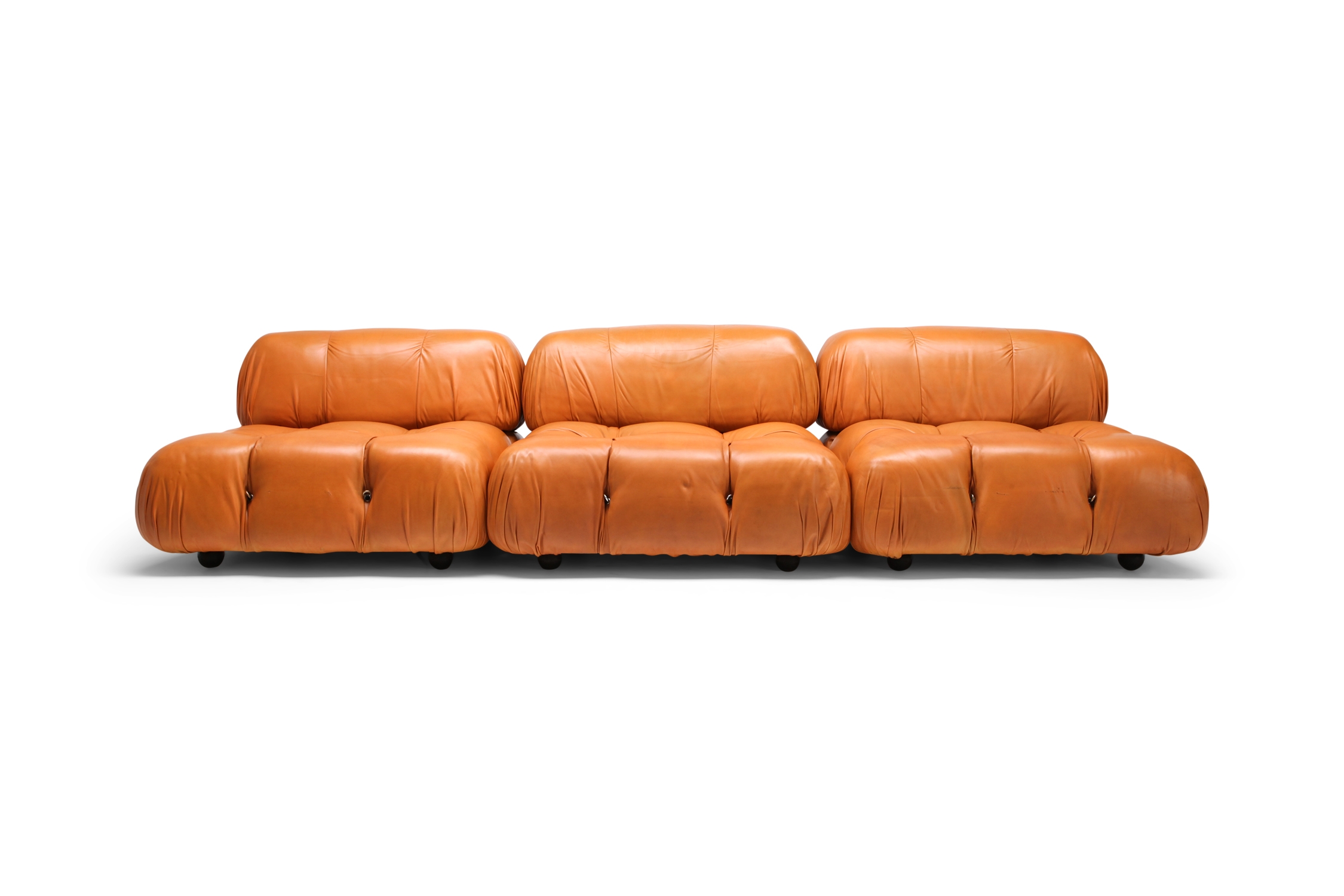 Camaleonda Sectional Sofa in Original Cognac Leather - 1970s