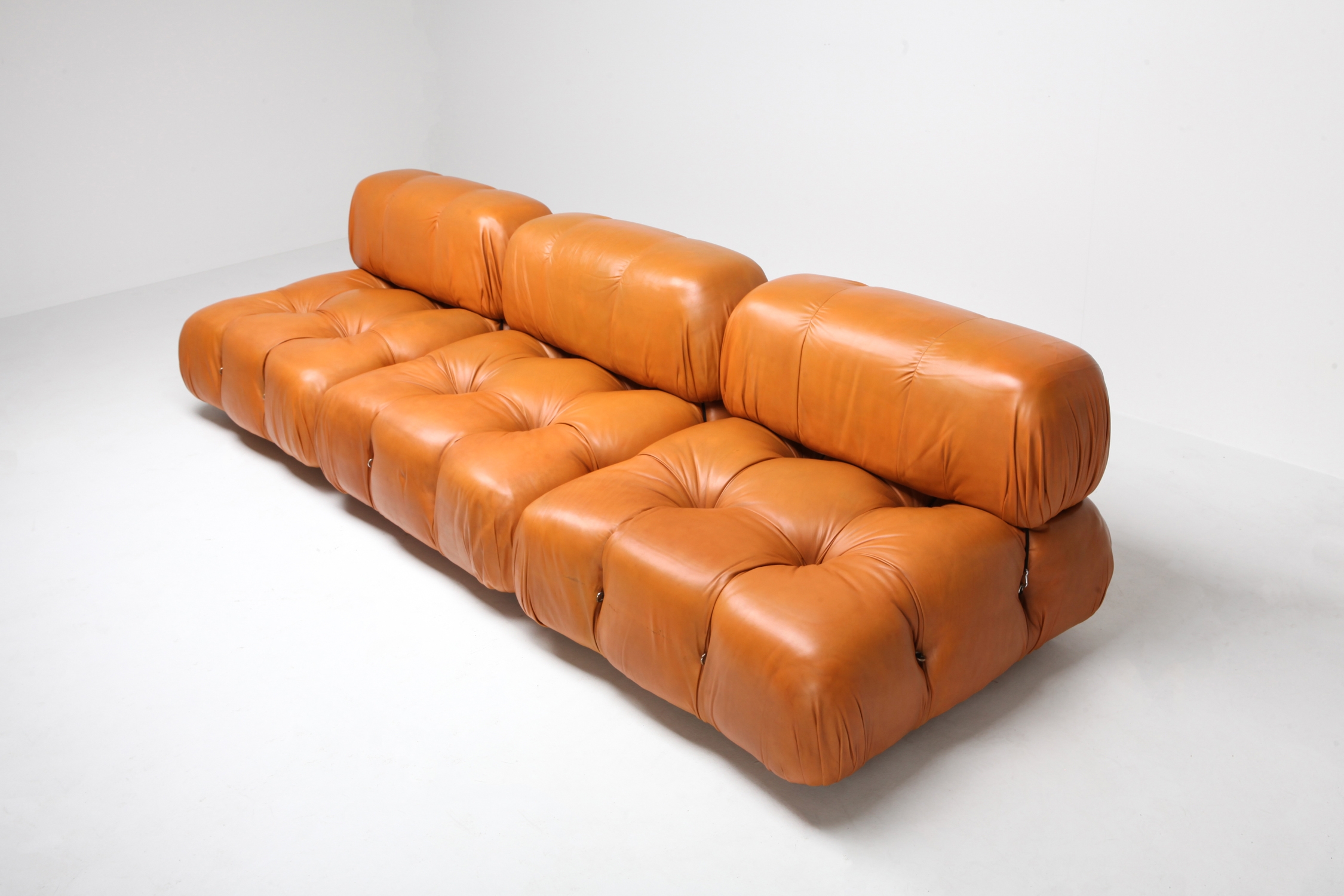 Camaleonda Sectional Sofa in Original Cognac Leather - 1970s