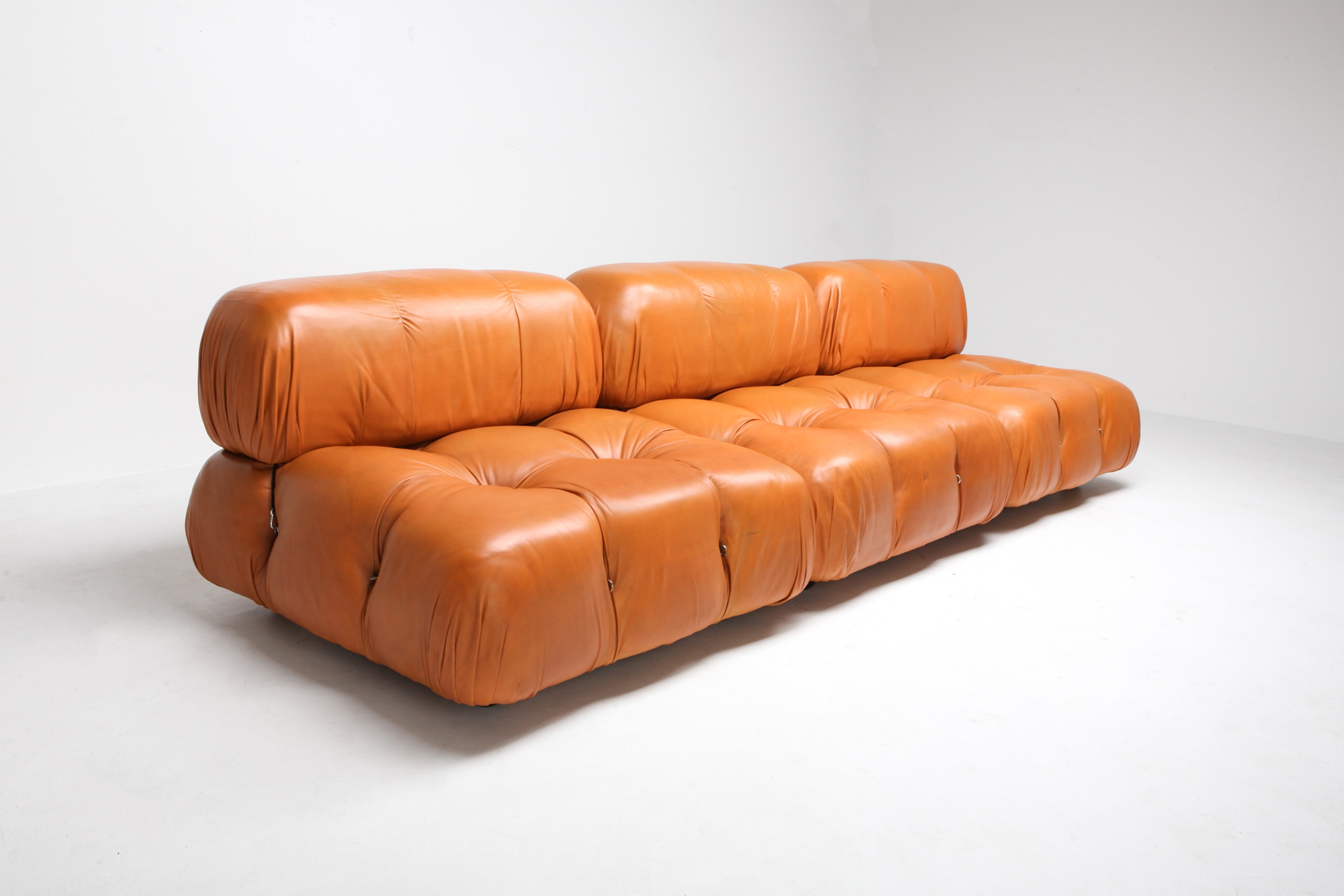 Camaleonda Sectional Sofa in Original Cognac Leather - 1970s
