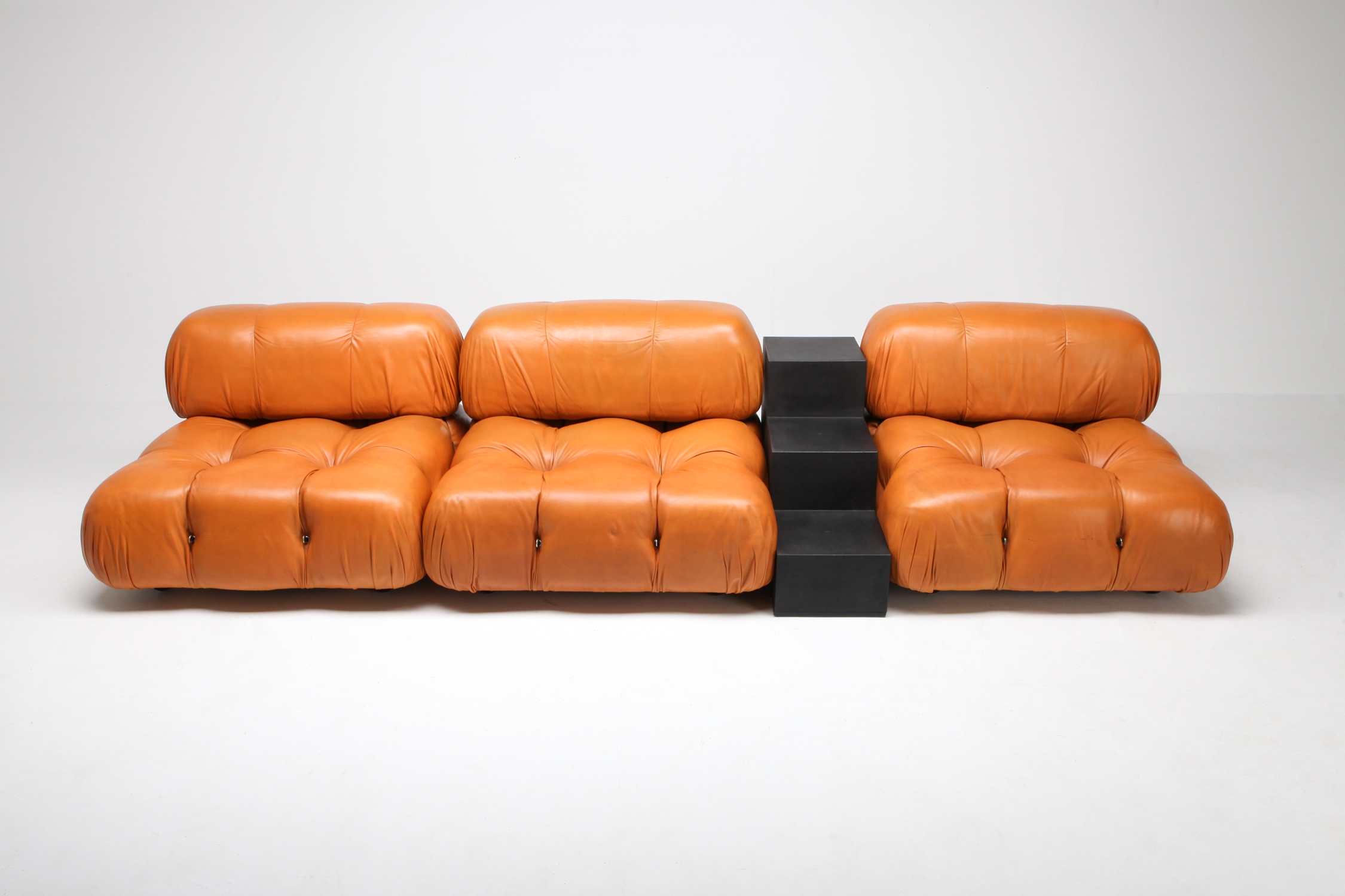 Camaleonda Sectional Sofa in Original Cognac Leather - 1970s