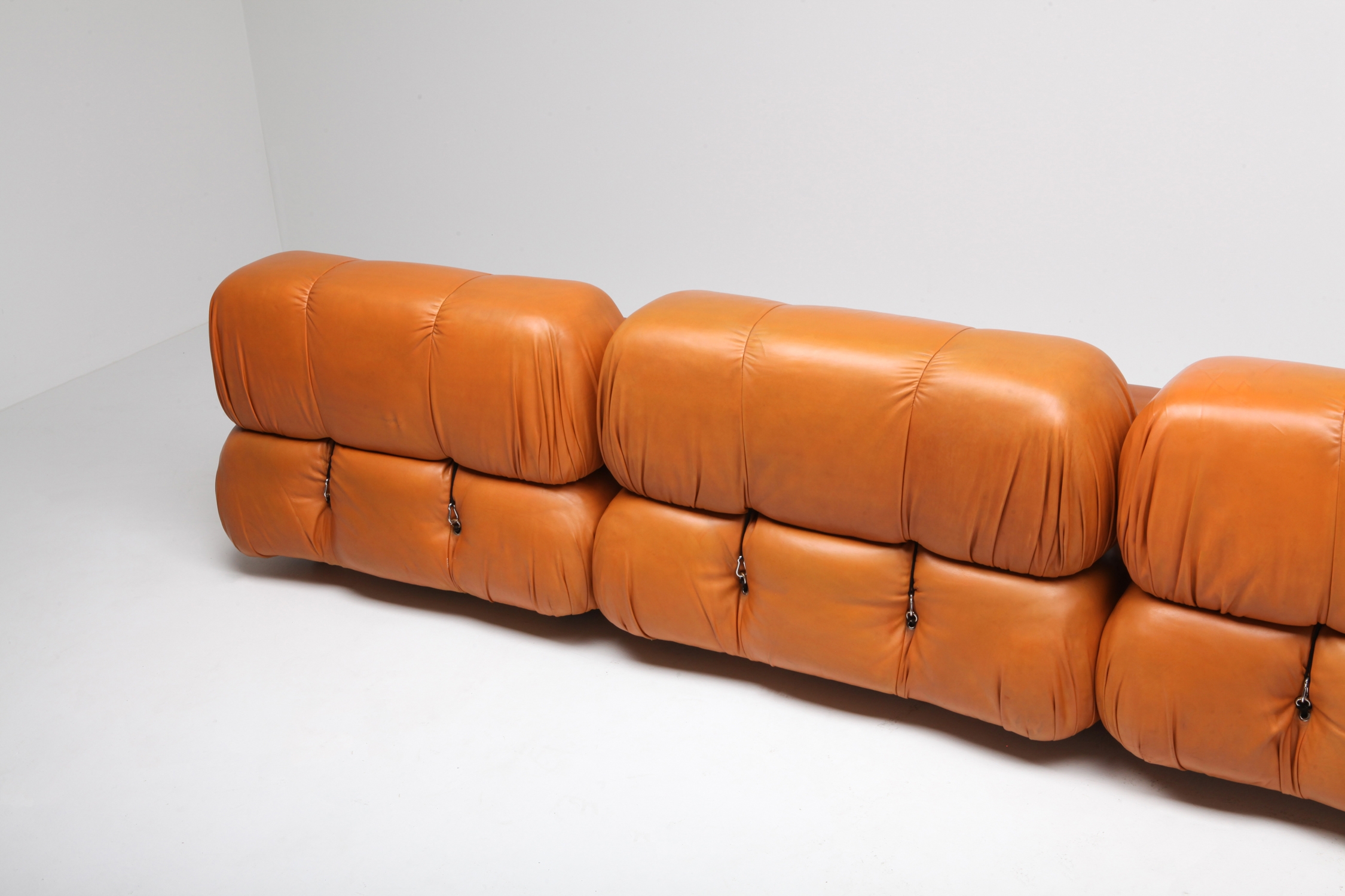 Camaleonda Sectional Sofa in Original Cognac Leather - 1970s